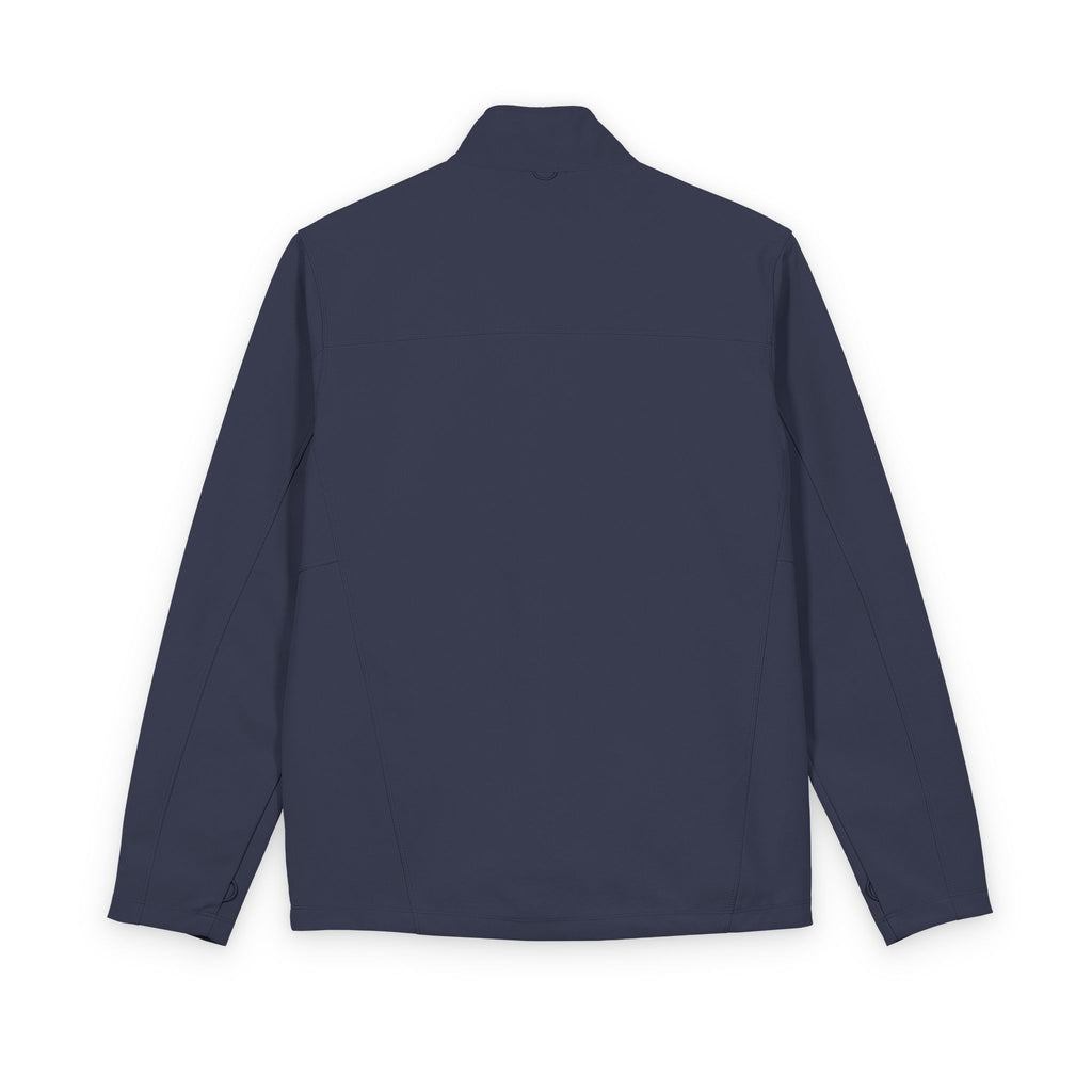 Men's Soft Shell Jacket with Small Chest Logo — Lightweight Water-Resistant Outerwear
