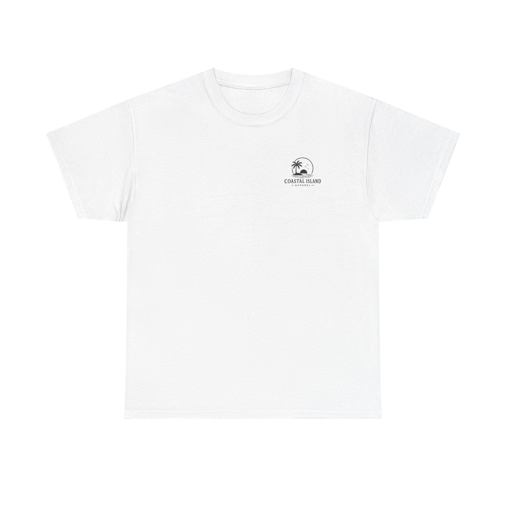 Coastal Island Vintage Car Sunset T-Shirt | Beach Palm Graphic Tee