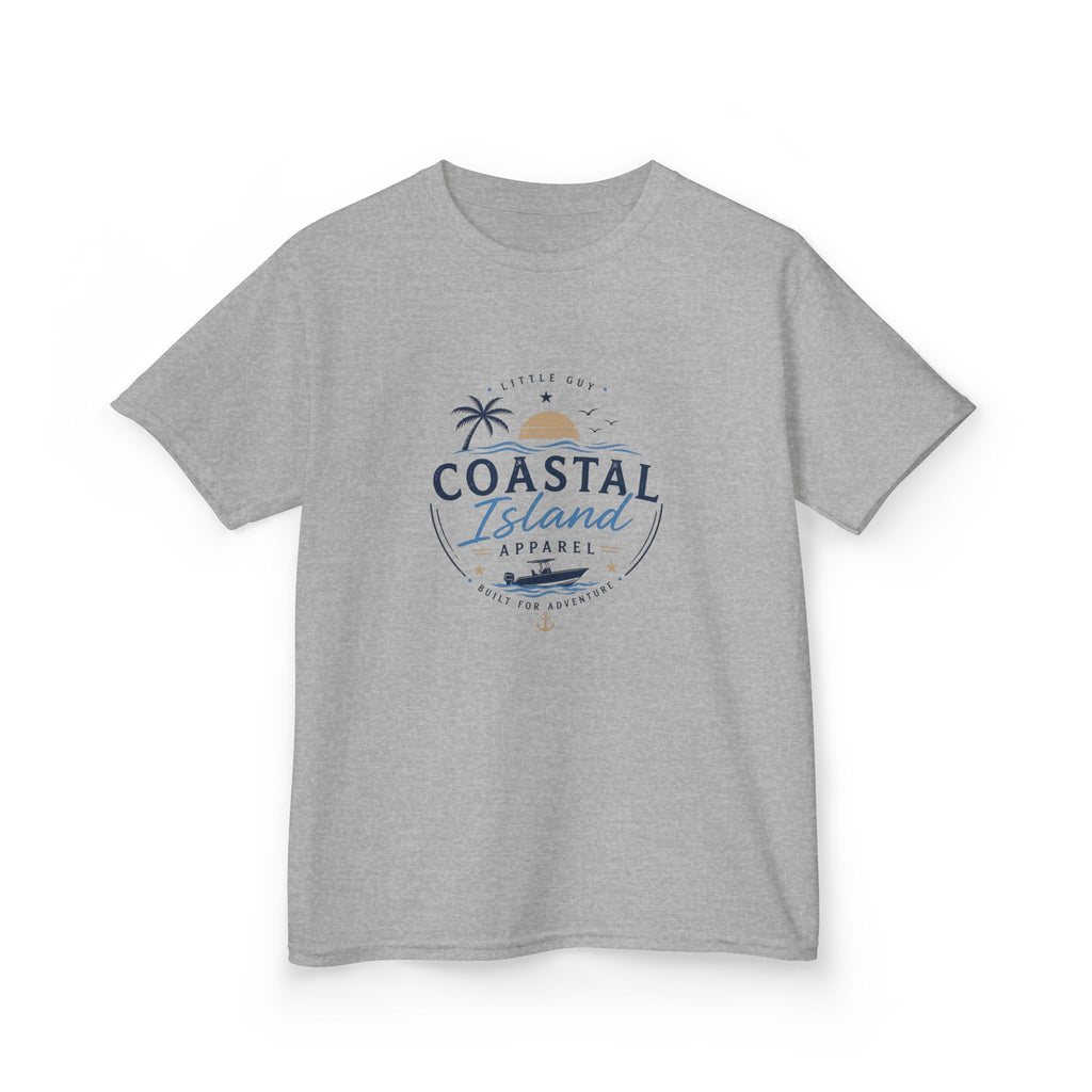 Kids Coastal Island T-Shirt — Beach Palm Tree Tee