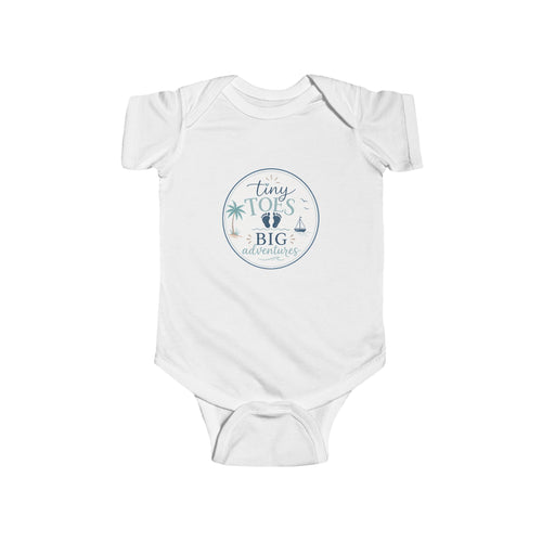 'Tiny Toes, Big Adventures' Infant Bodysuit