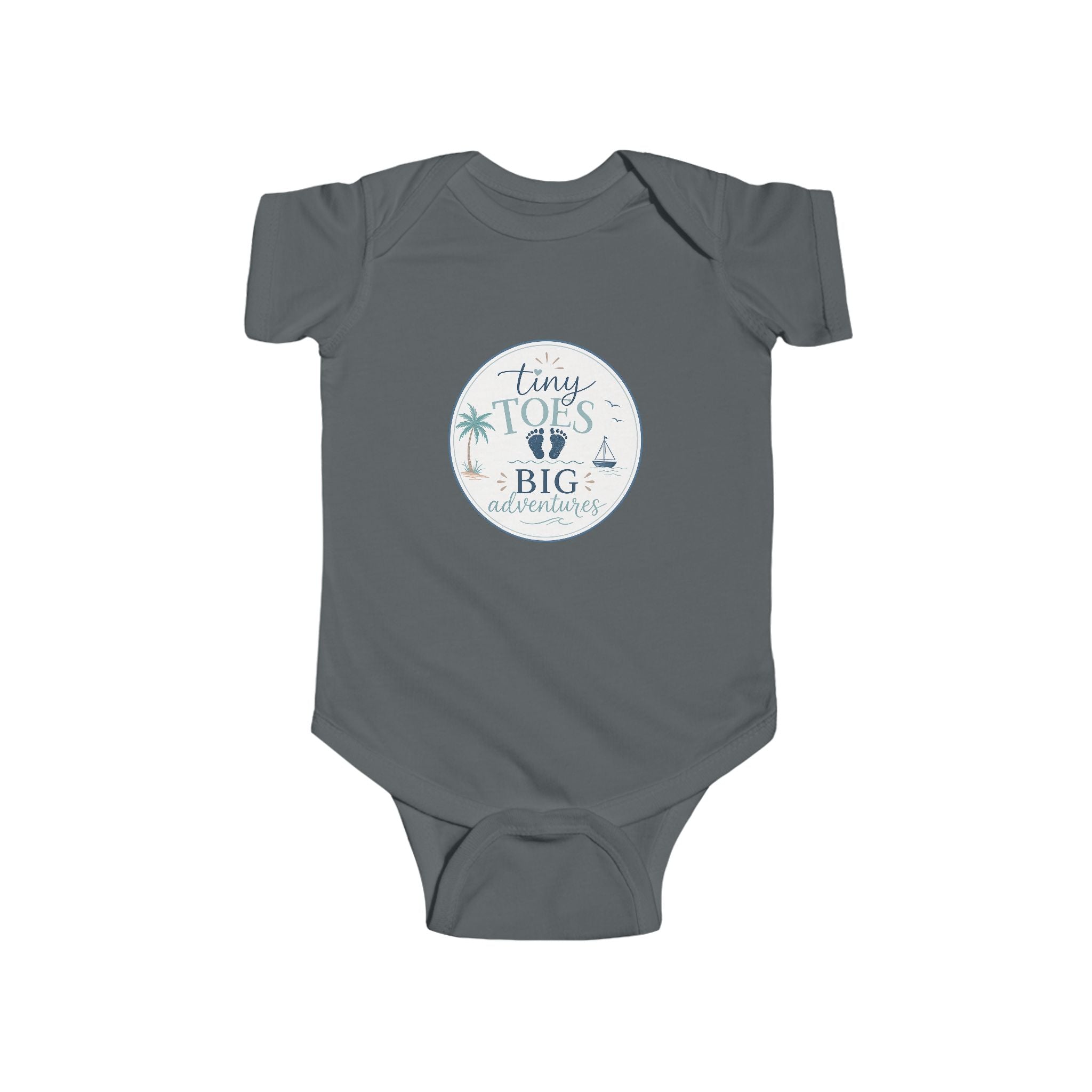 'Tiny Toes, Big Adventures' Infant Bodysuit