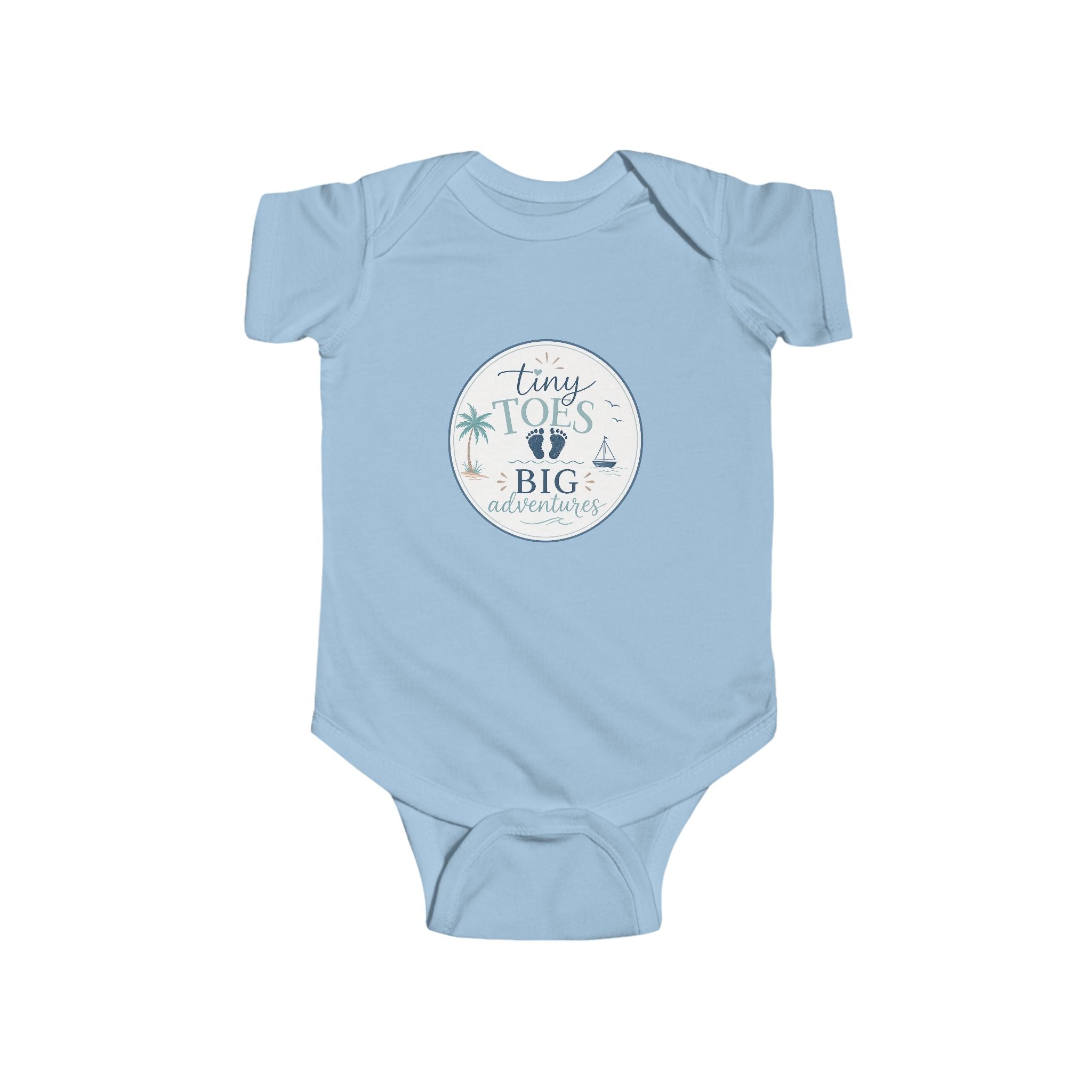 'Tiny Toes, Big Adventures' Infant Bodysuit