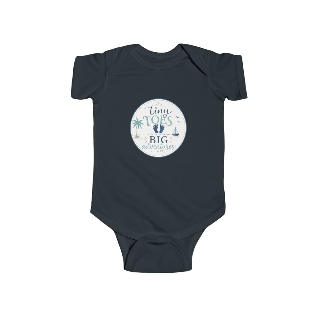 'Tiny Toes, Big Adventures' Infant Bodysuit