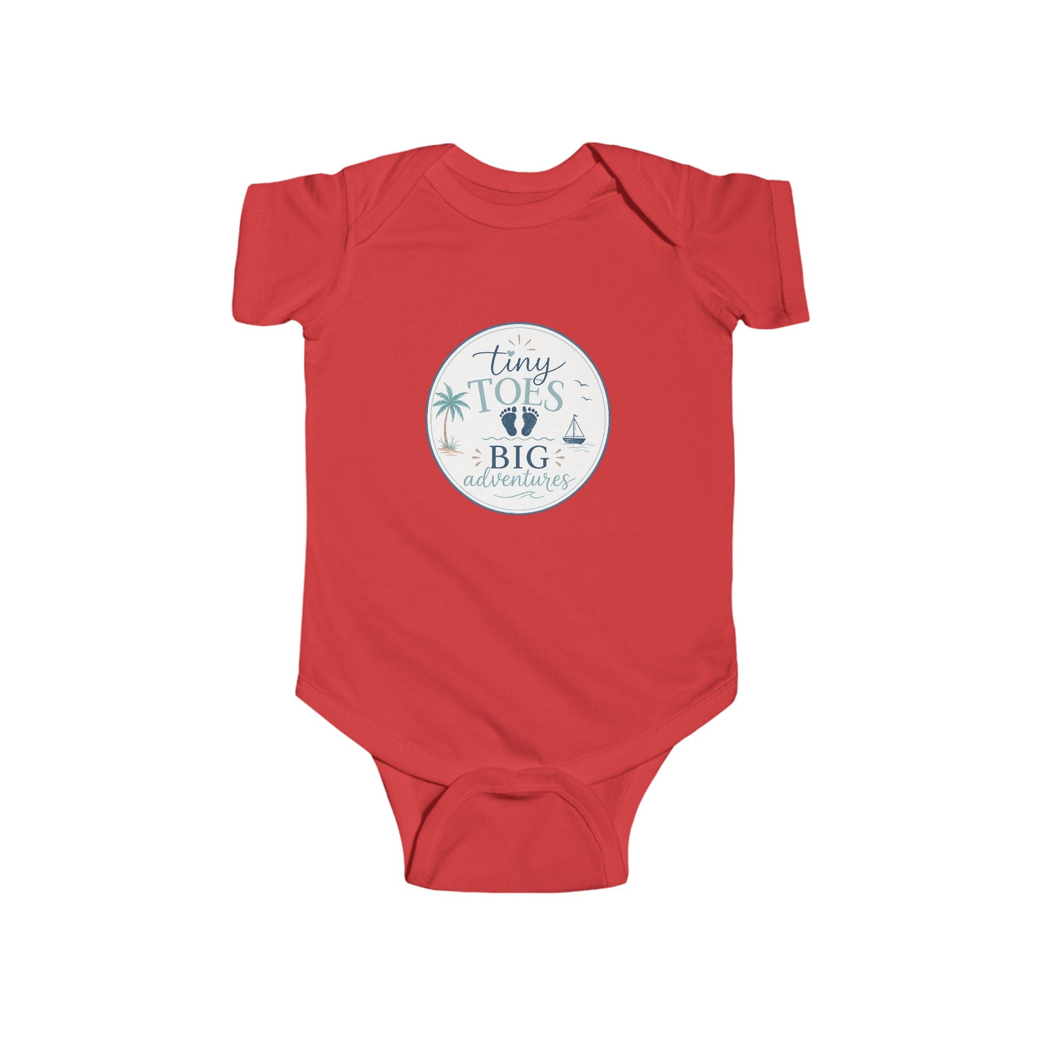 'Tiny Toes, Big Adventures' Infant Bodysuit