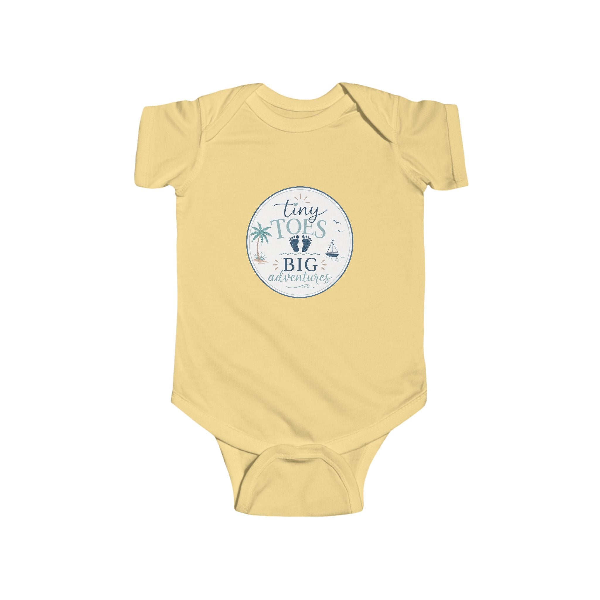 'Tiny Toes, Big Adventures' Infant Bodysuit