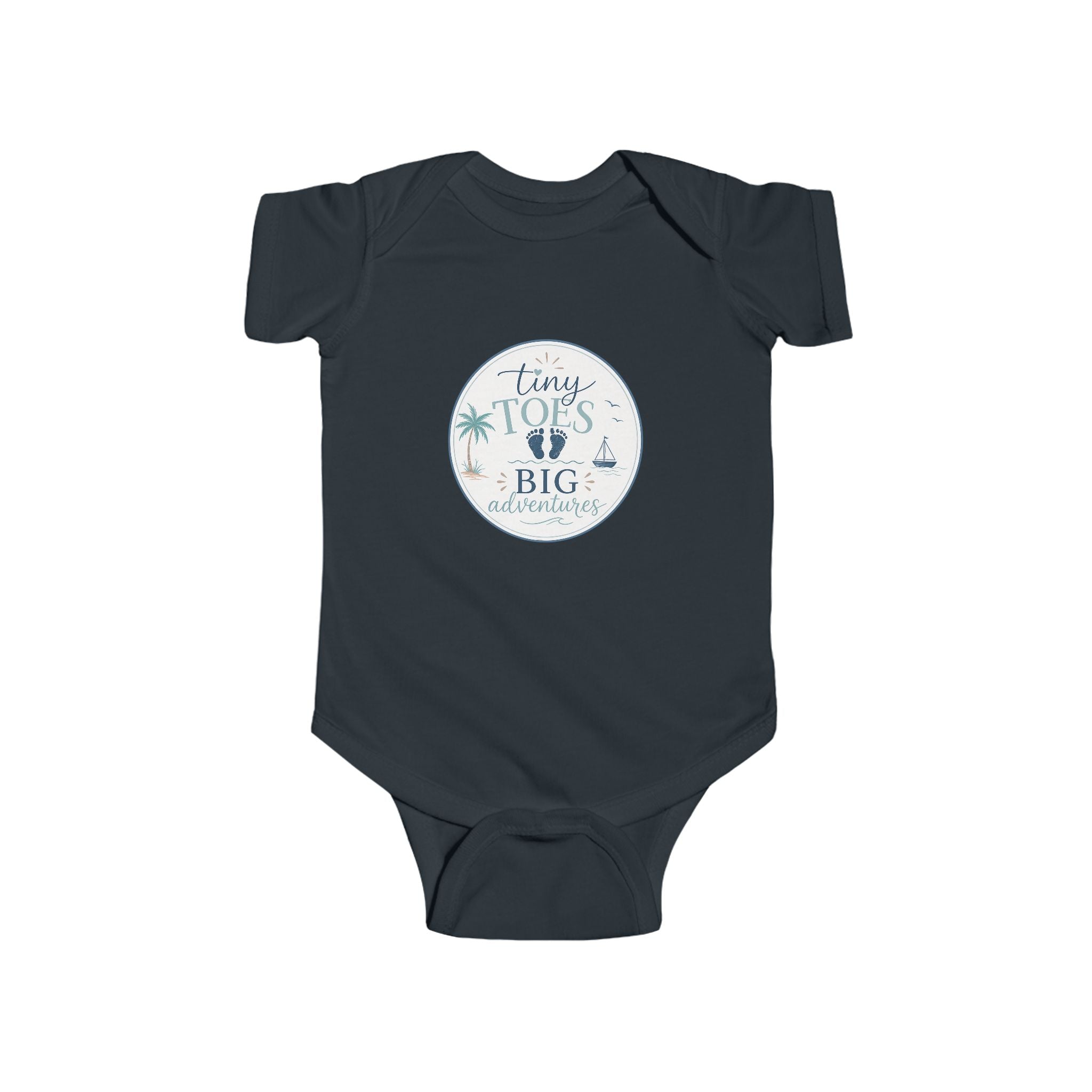 'Tiny Toes, Big Adventures' Infant Bodysuit