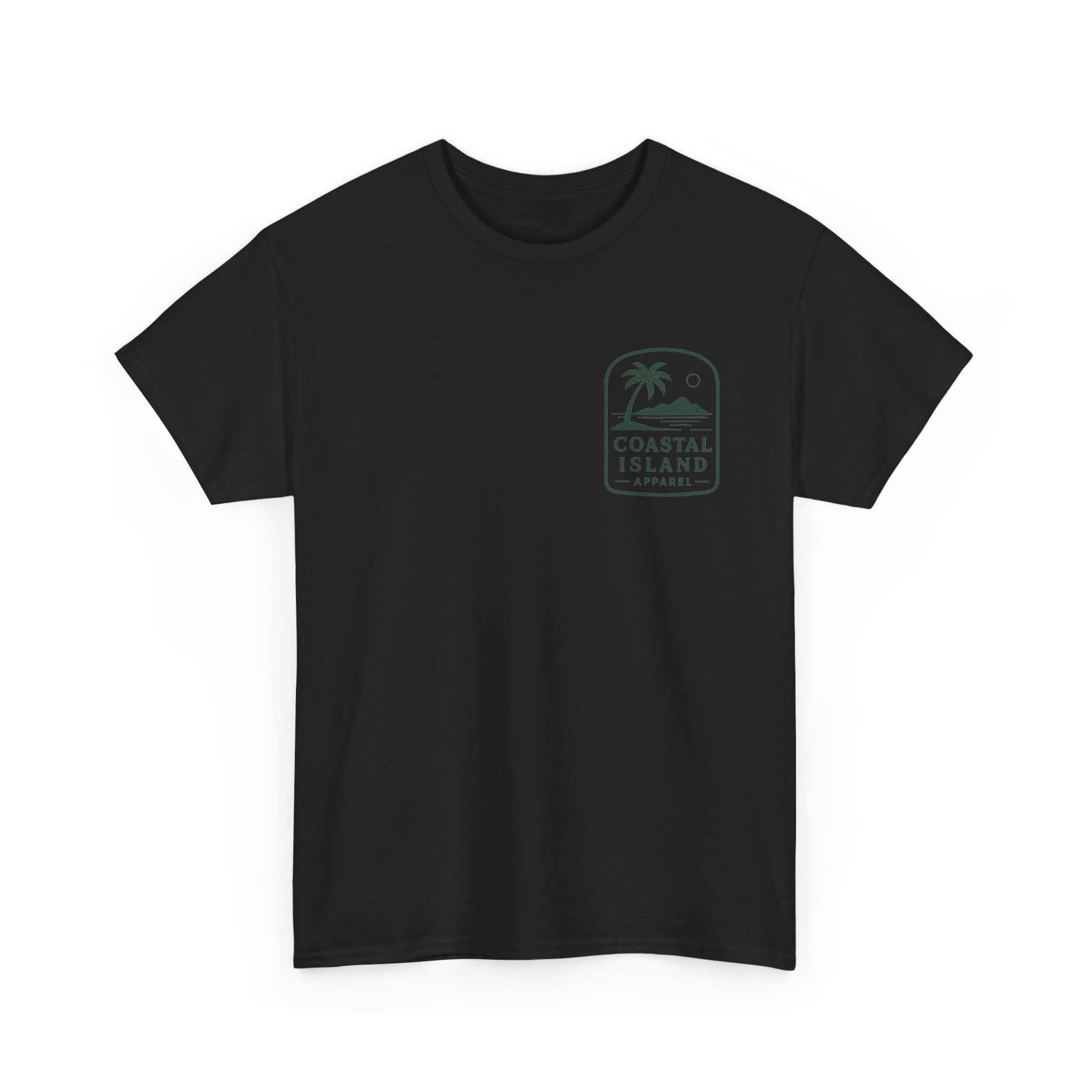 Coastal Island Retriever Logo Tee | Dog Sunset Beach Shirt
