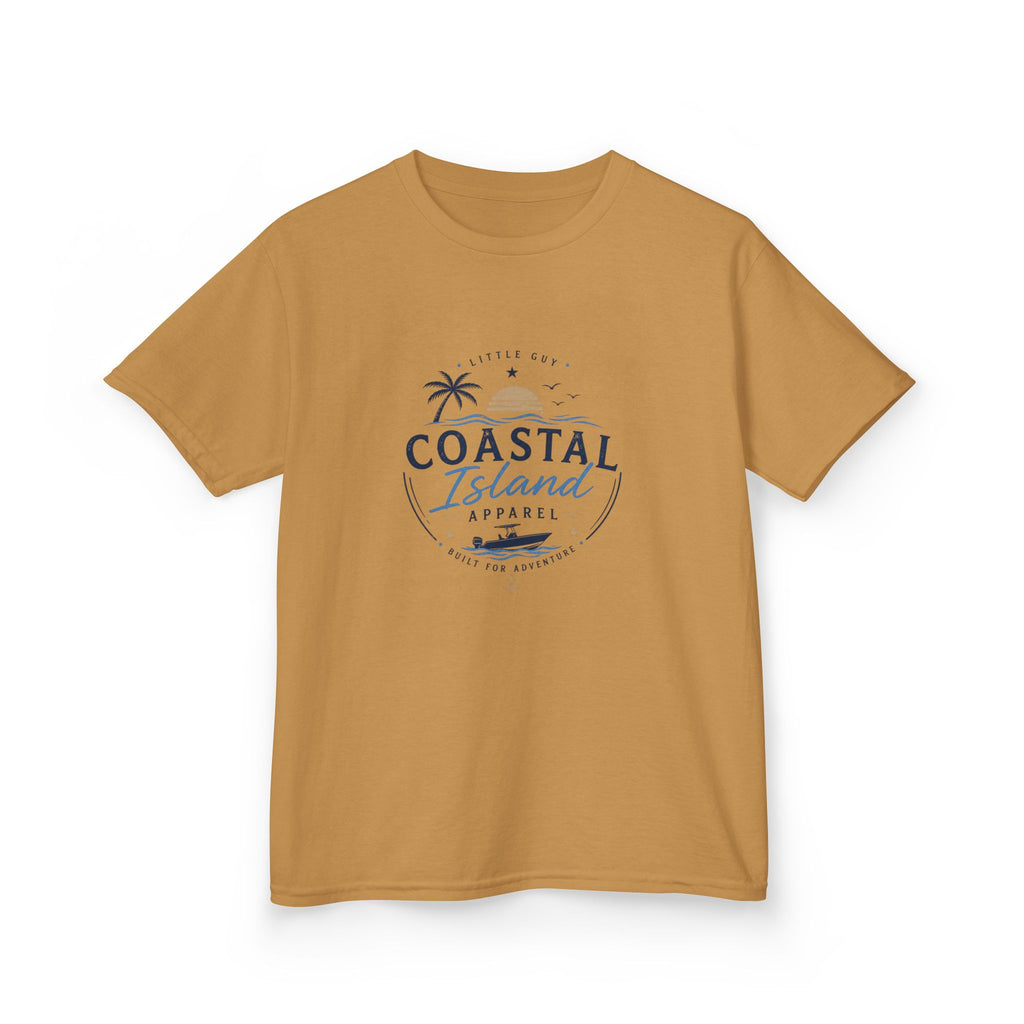 Kids Coastal Island T-Shirt — Beach Palm Tree Tee