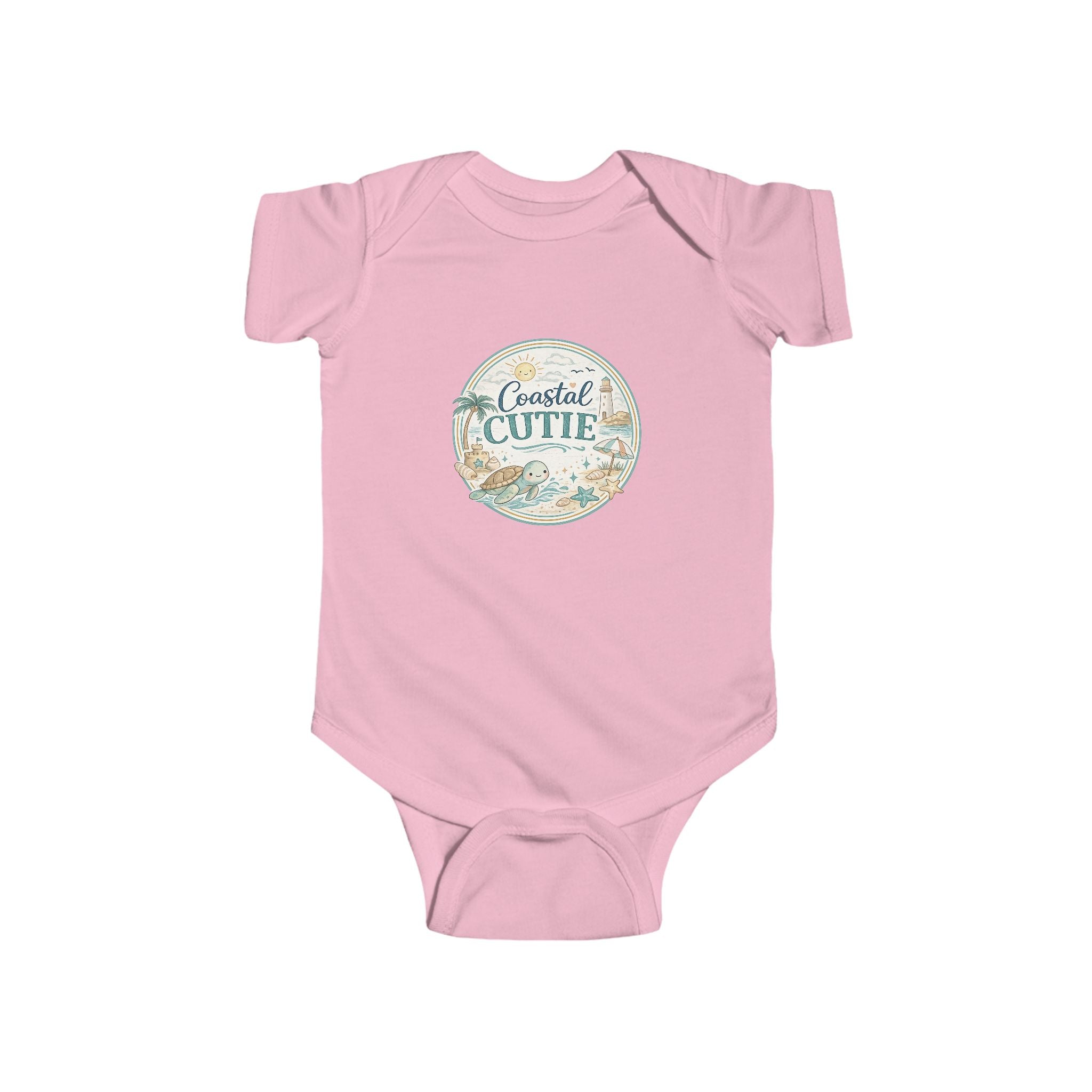 Coastal Cutie Infant Bodysuit - Ocean Seashell Baby Onesie