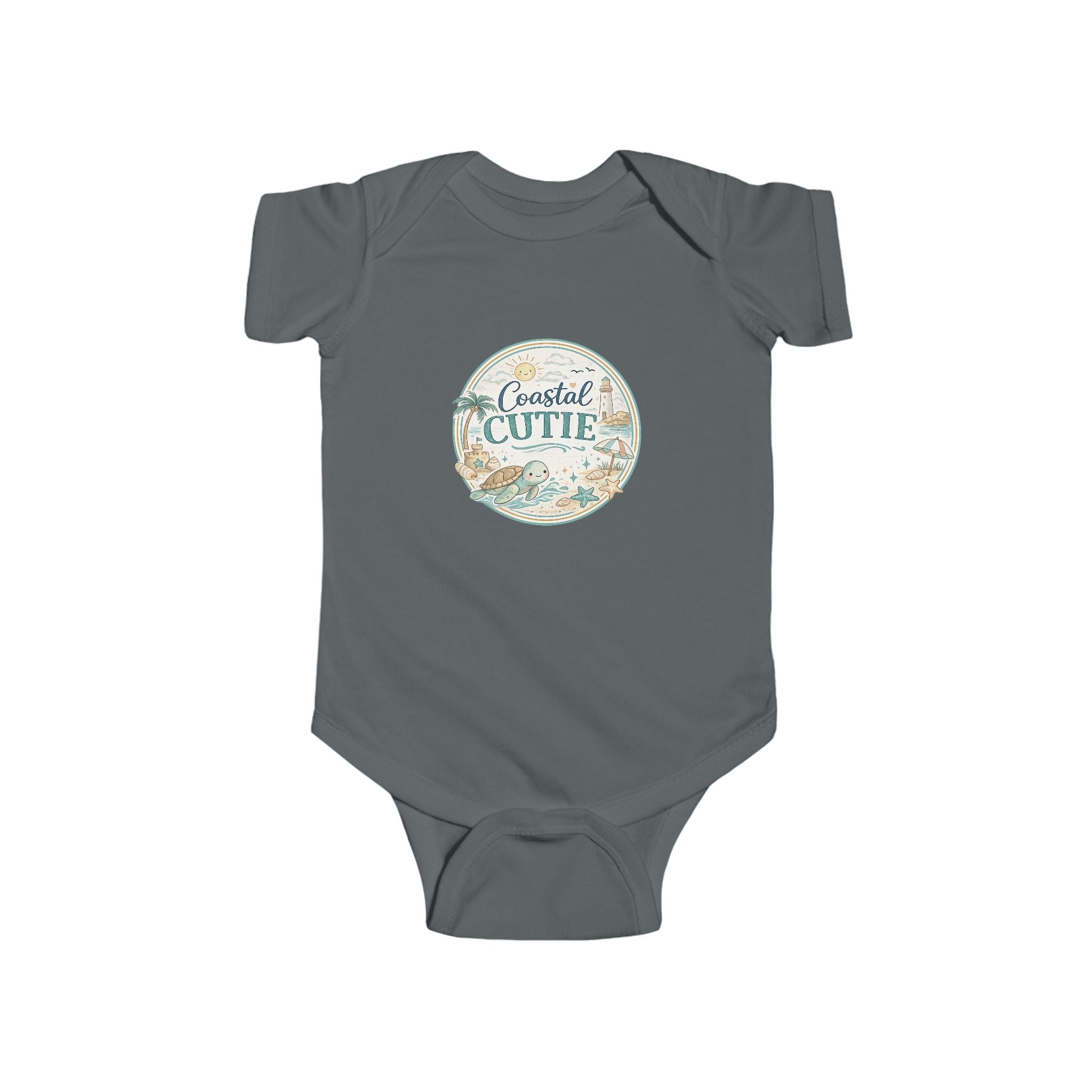 Coastal Cutie Infant Bodysuit - Ocean Seashell Baby Onesie