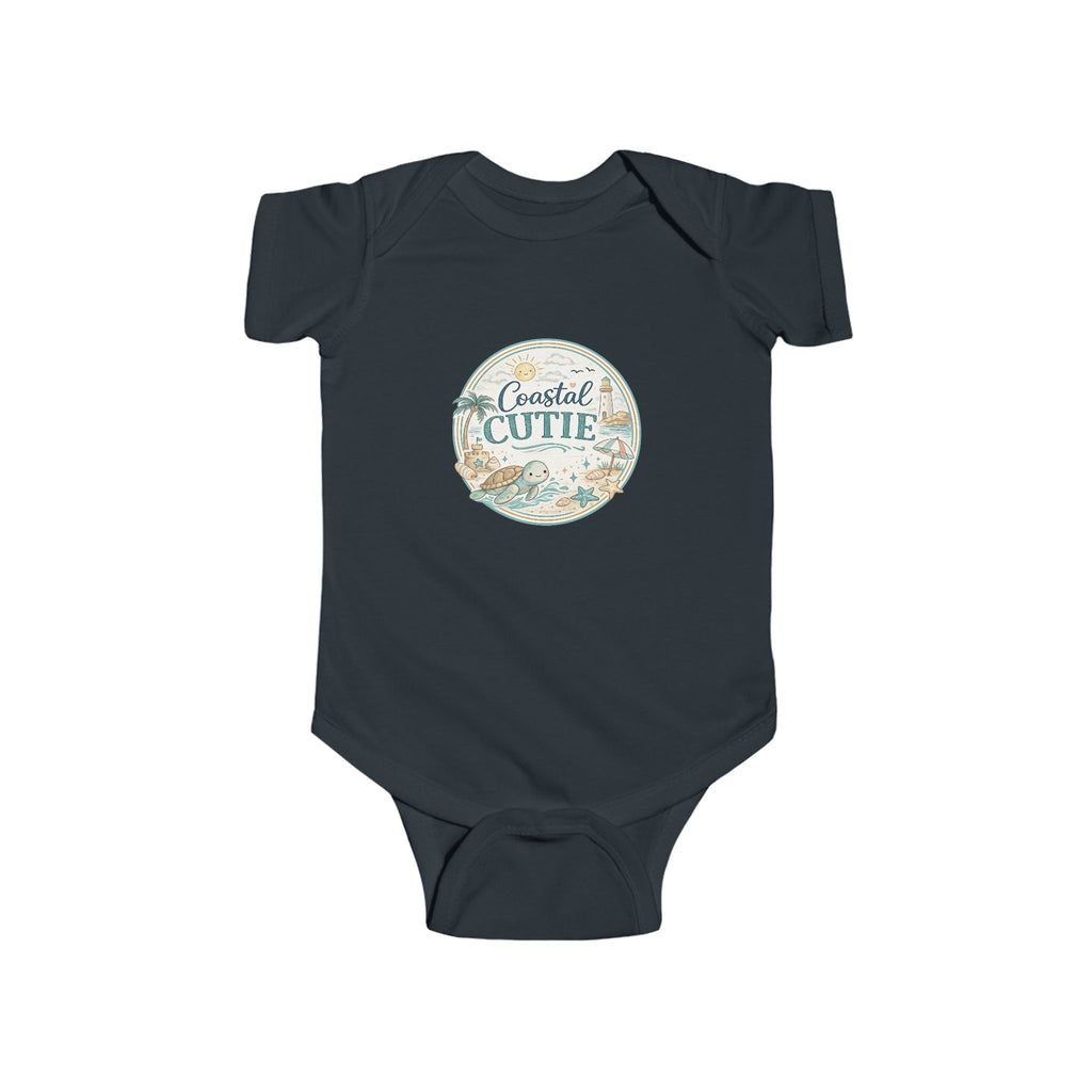 Coastal Cutie Infant Bodysuit - Ocean Seashell Baby Onesie