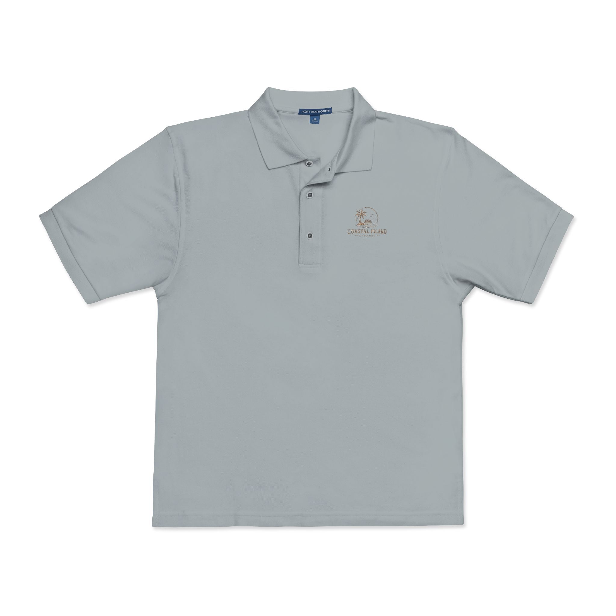 Embroidered Floral Polo Shirt — Subtle Chest Bloom Logo