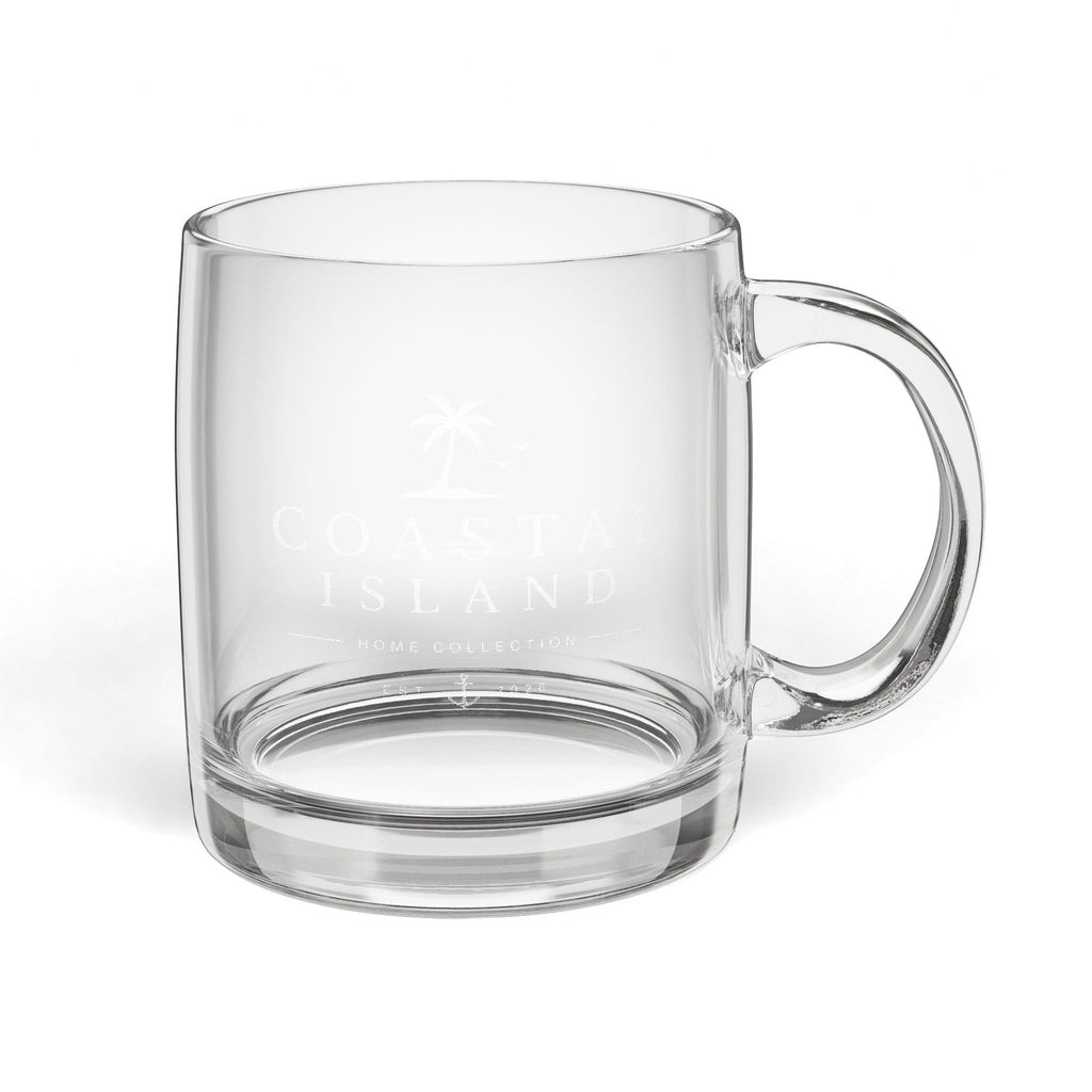 Glass Coffee Mug, 12.25oz (Engraving)