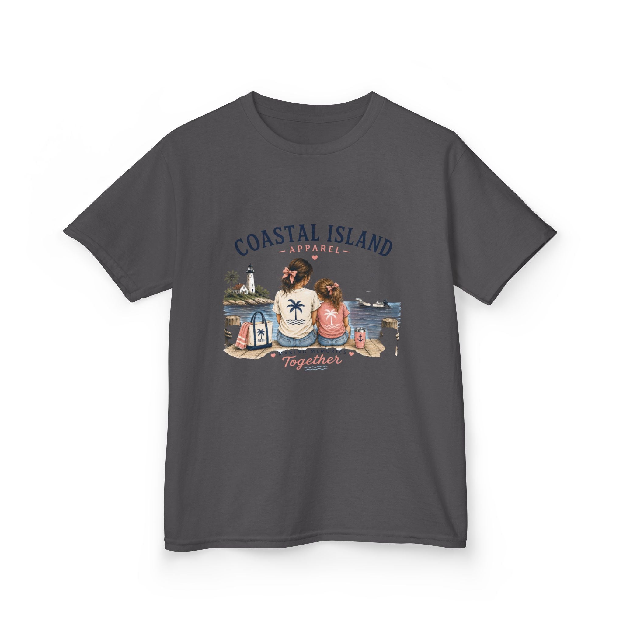 Coastal Island Kids Tee – Mom and Daughter Beach Graphic Shirt
