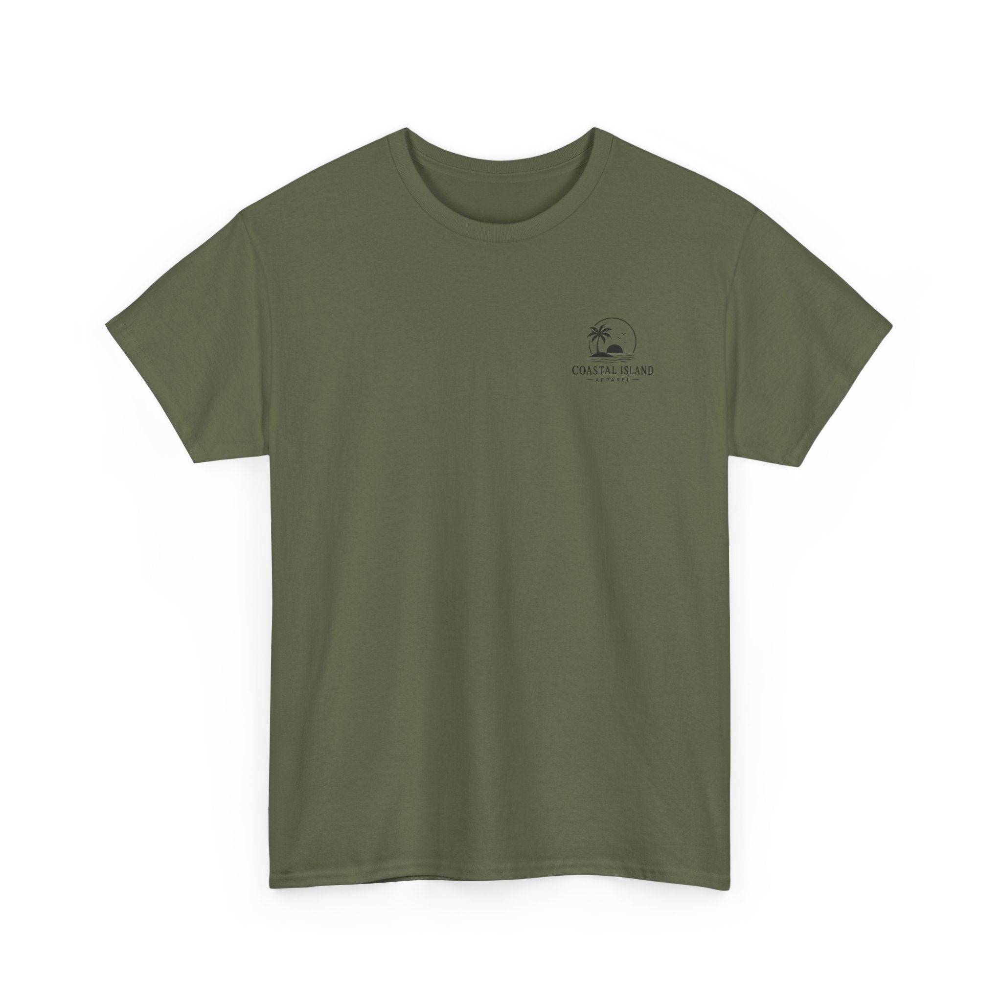 Coastal Island Vintage Car Sunset T-Shirt | Beach Palm Graphic Tee