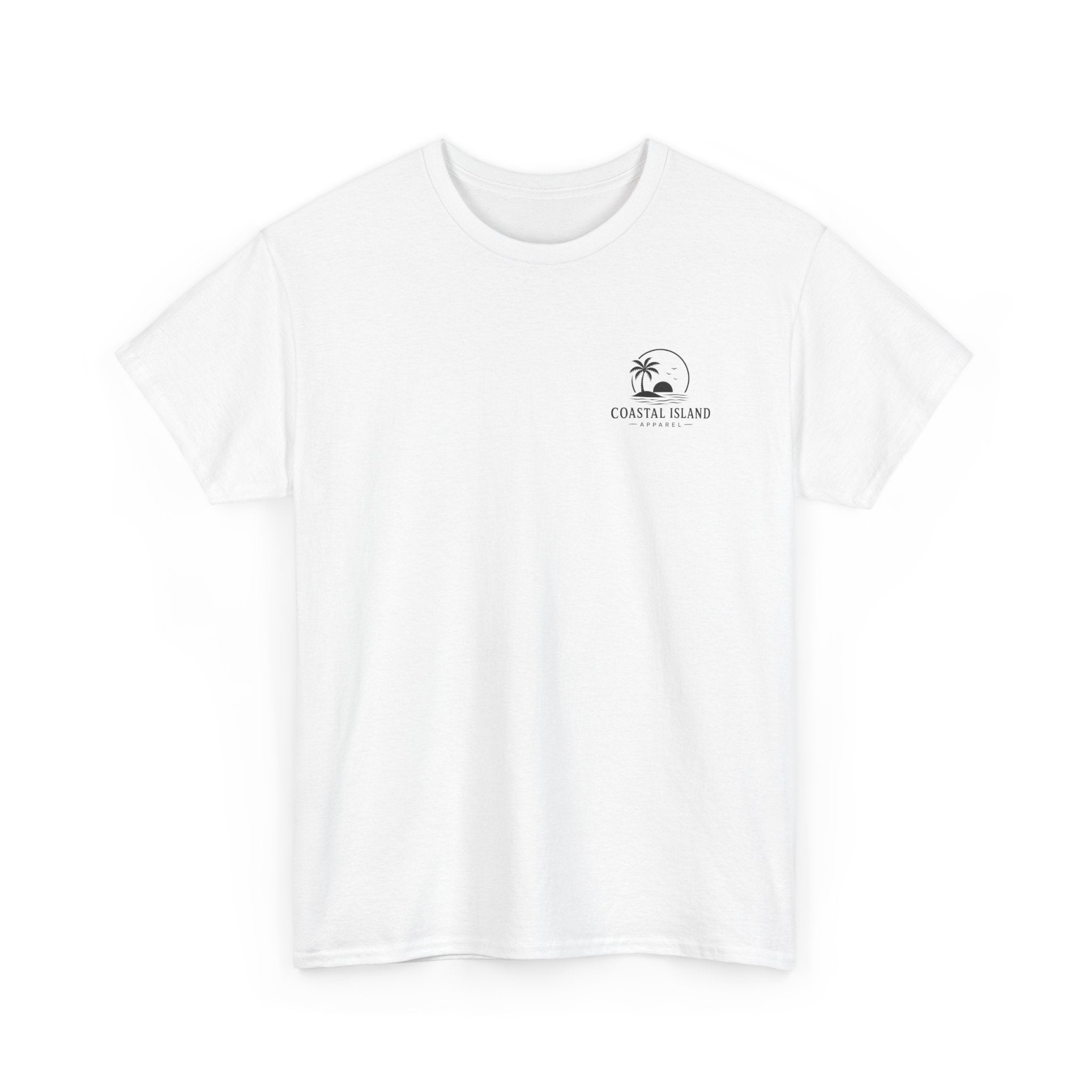 Coastal Island USA Flag Tee — "Because of the Brave" Independence Day T‑Shirt