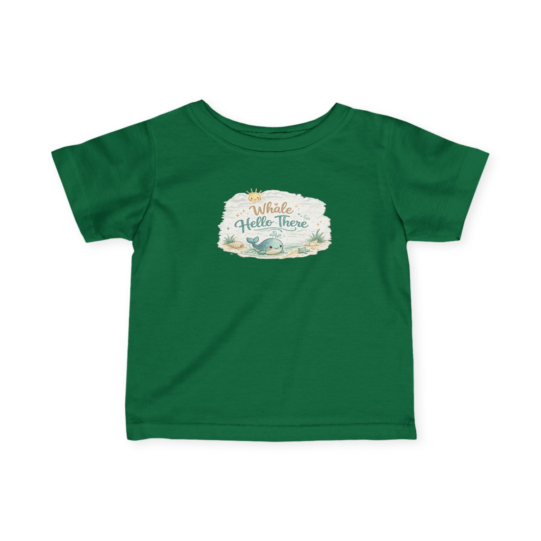 Infant Tee - "Whale Hello There" Cute Nautical Baby Shirt