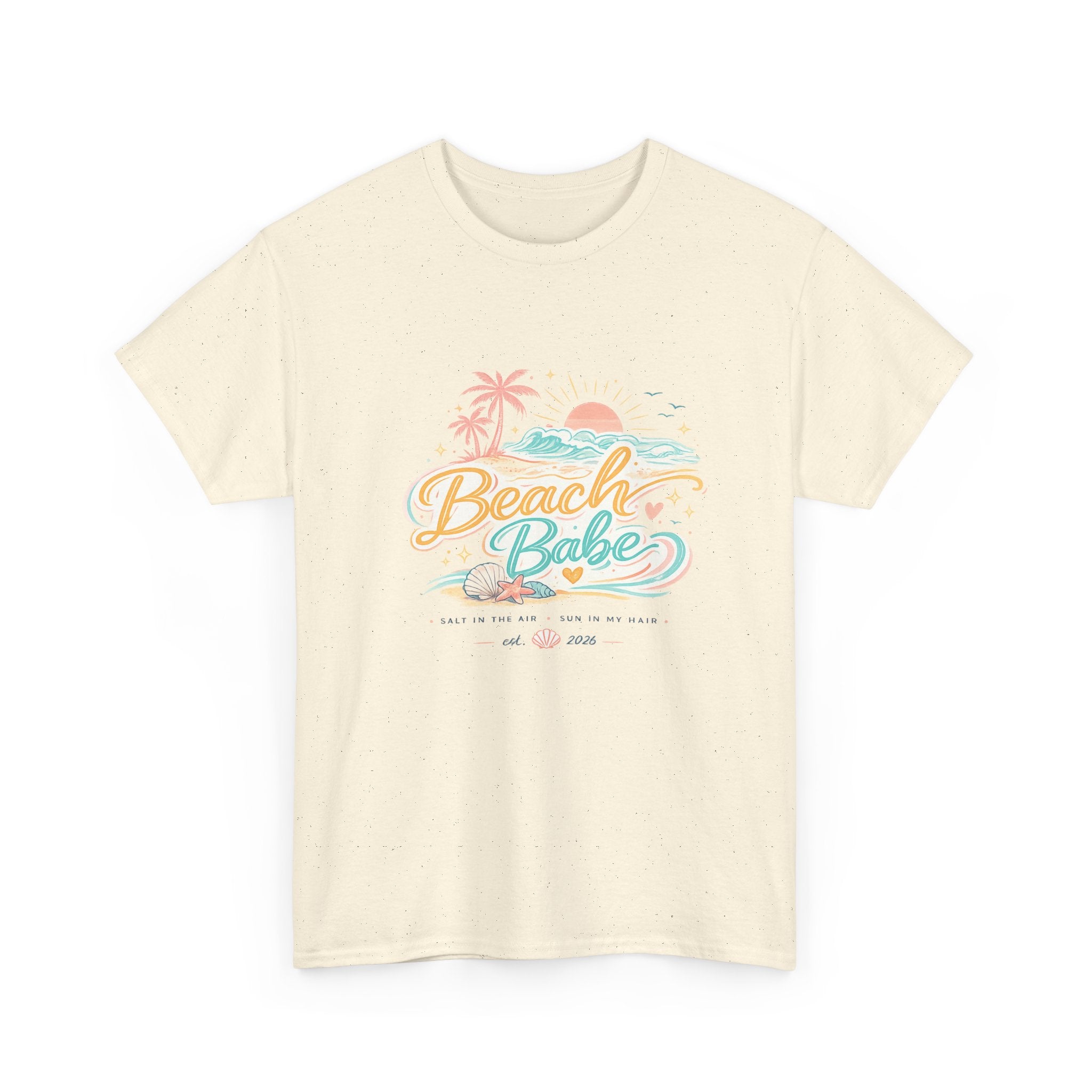 Beach Babe T-Shirt — Pastel Tropical Summer Tee