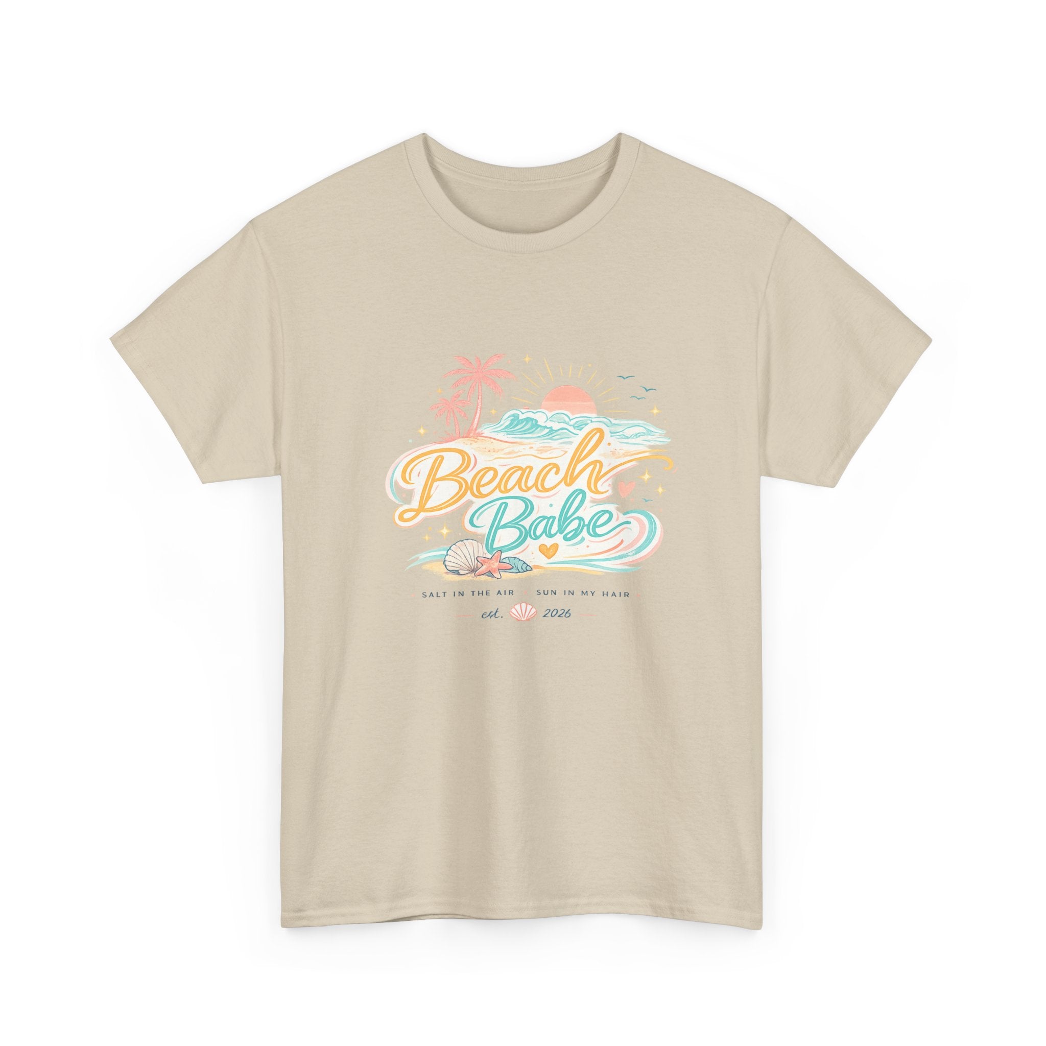 Beach Babe T-Shirt — Pastel Tropical Summer Tee