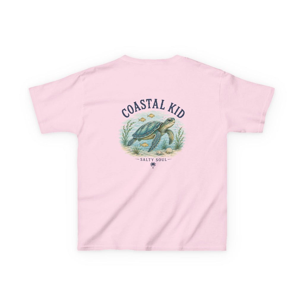 Coastal Kid Kids Tee — Vintage Sea Turtle Beach Shirt