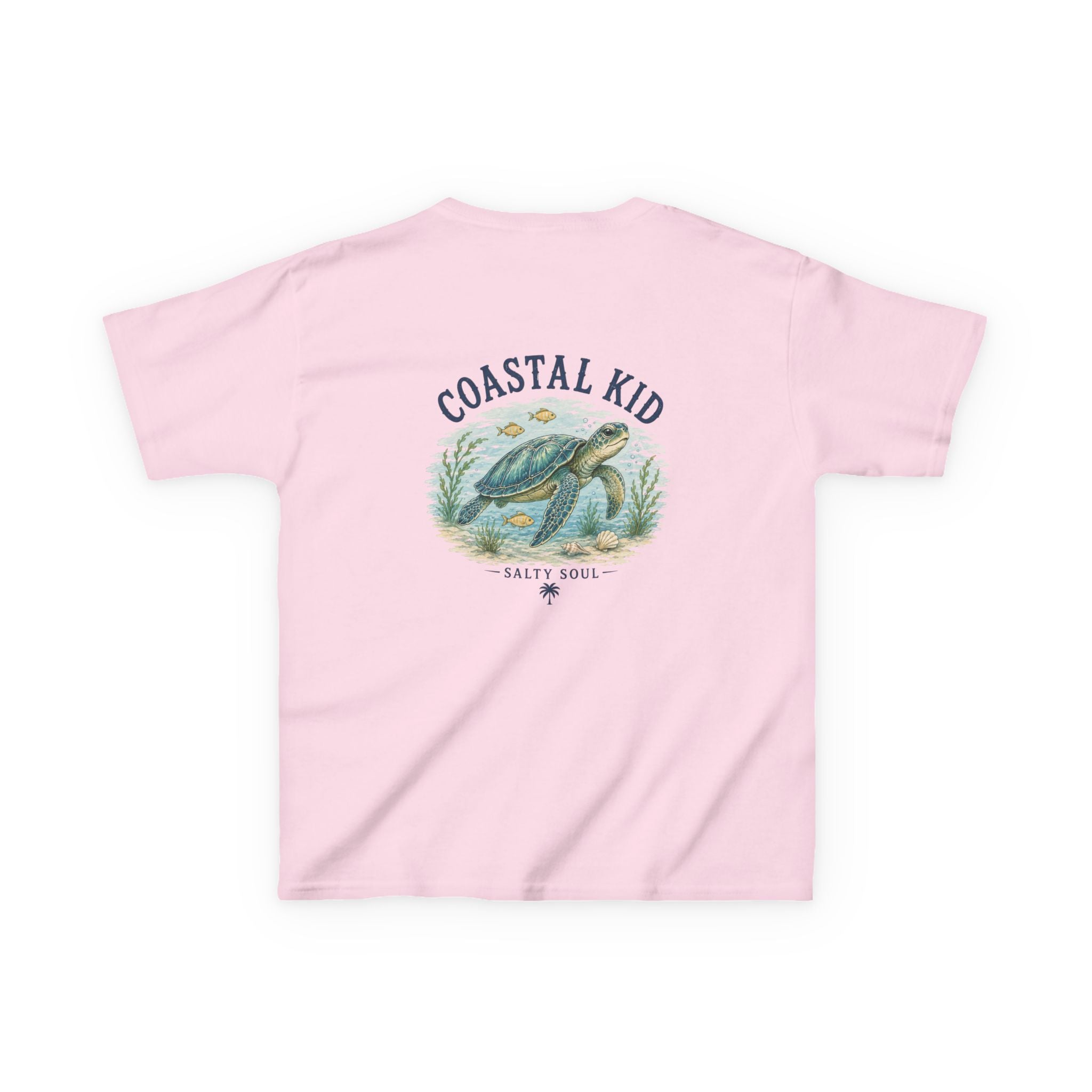 Coastal Kid Kids Tee — Vintage Sea Turtle Beach Shirt