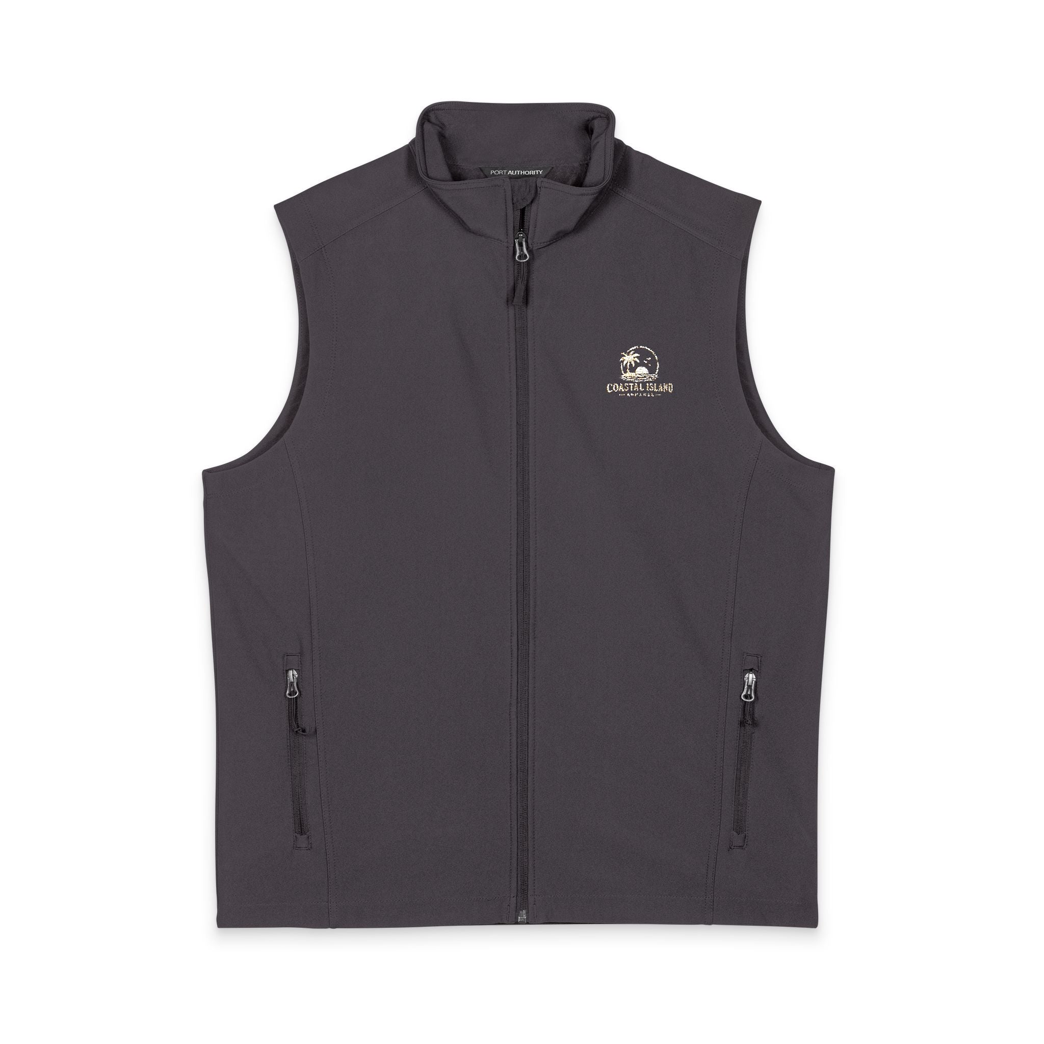 Embroidered Golf Icon Soft Shell Vest