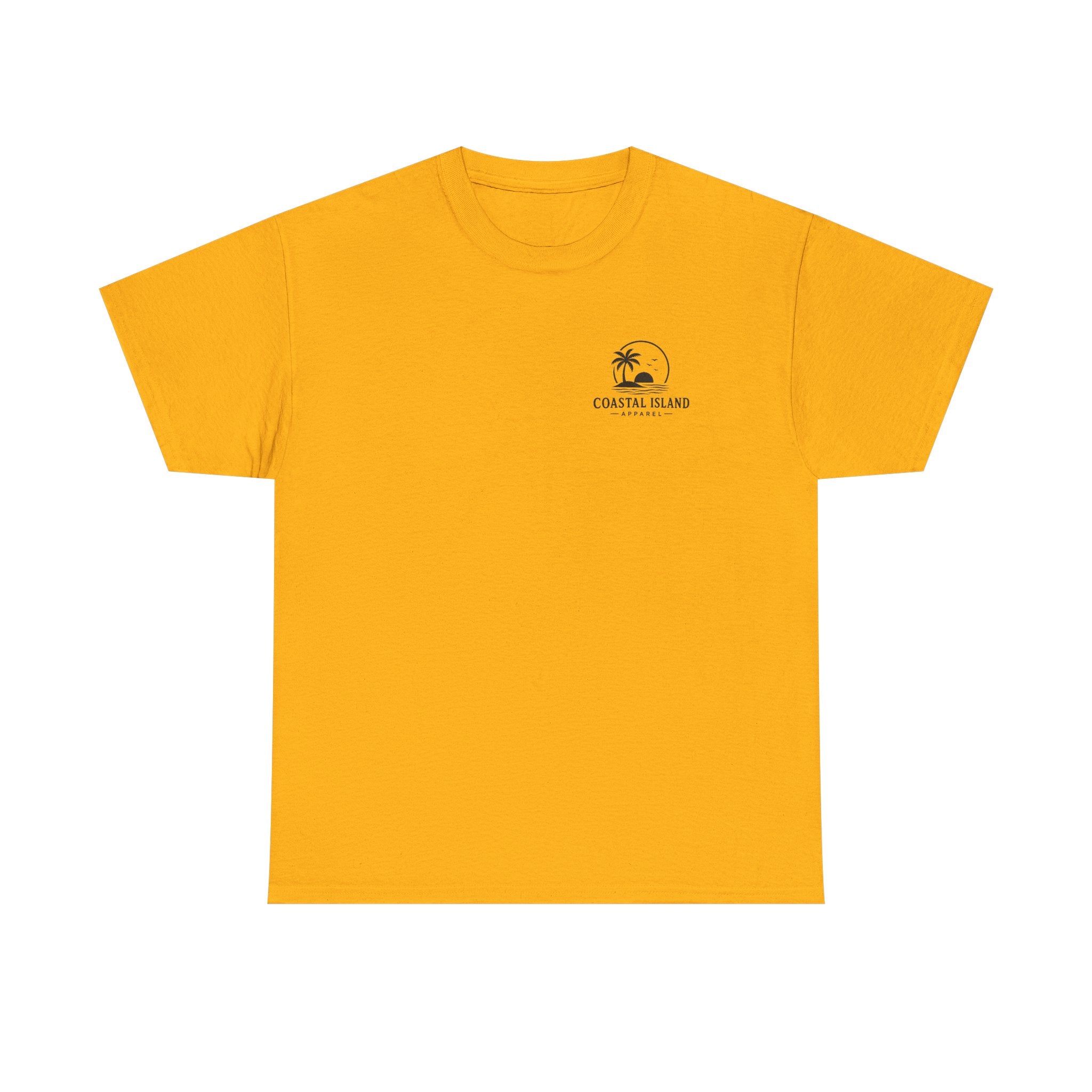 Coastal Island Tee — Vintage Sunset Palm Graphic T-Shirt