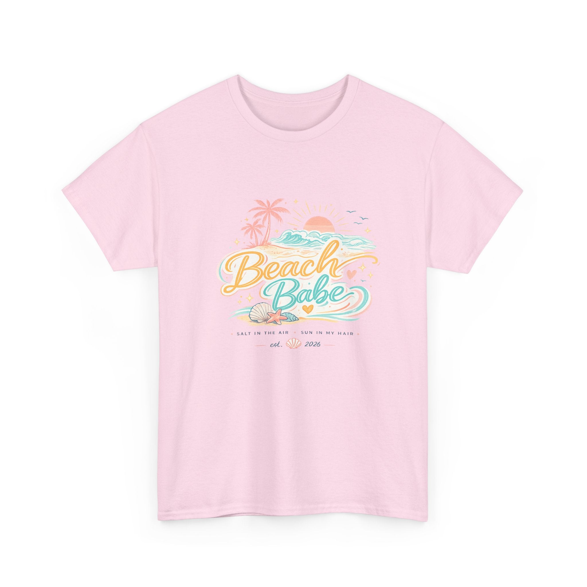 Beach Babe T-Shirt — Pastel Tropical Summer Tee
