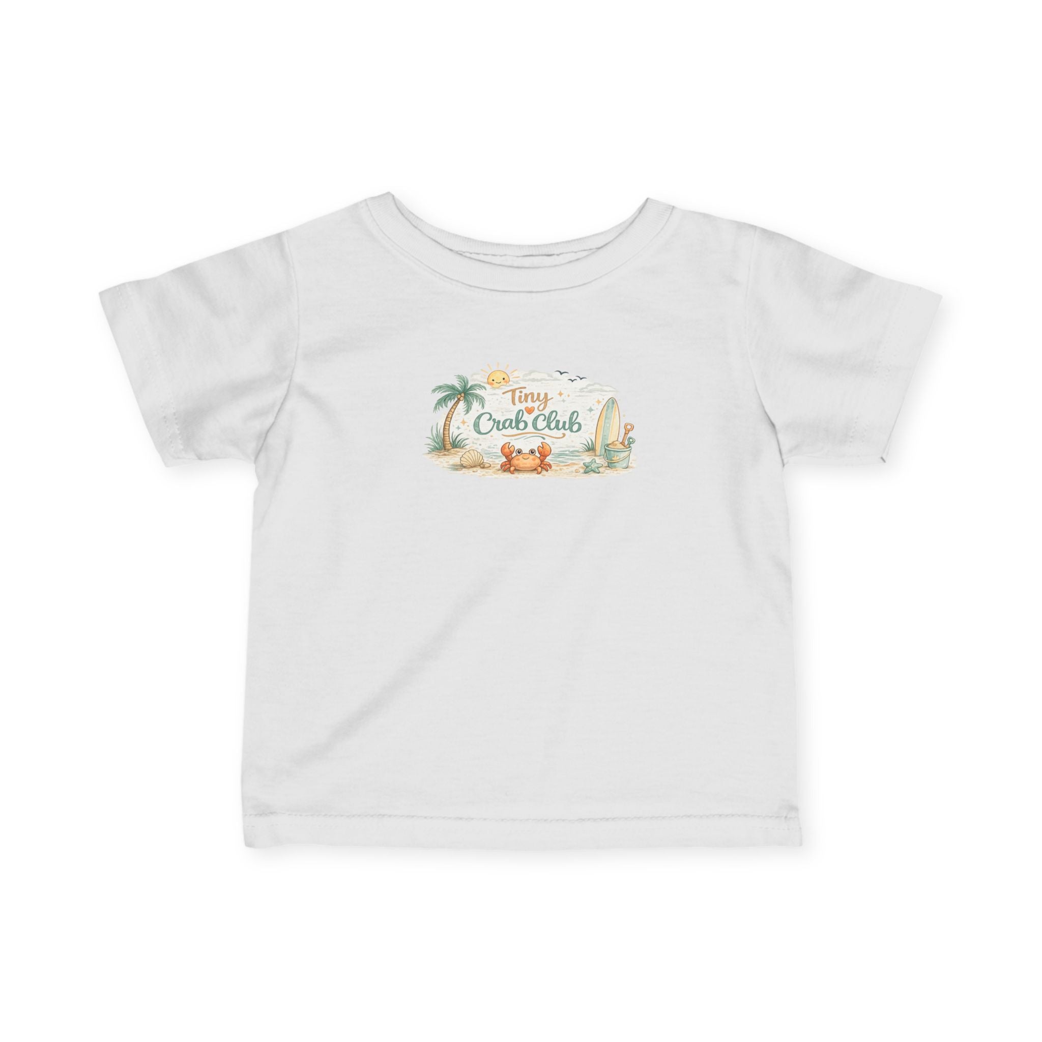 Infant Tee — Tiny Crab Club Beach Baby Shirt
