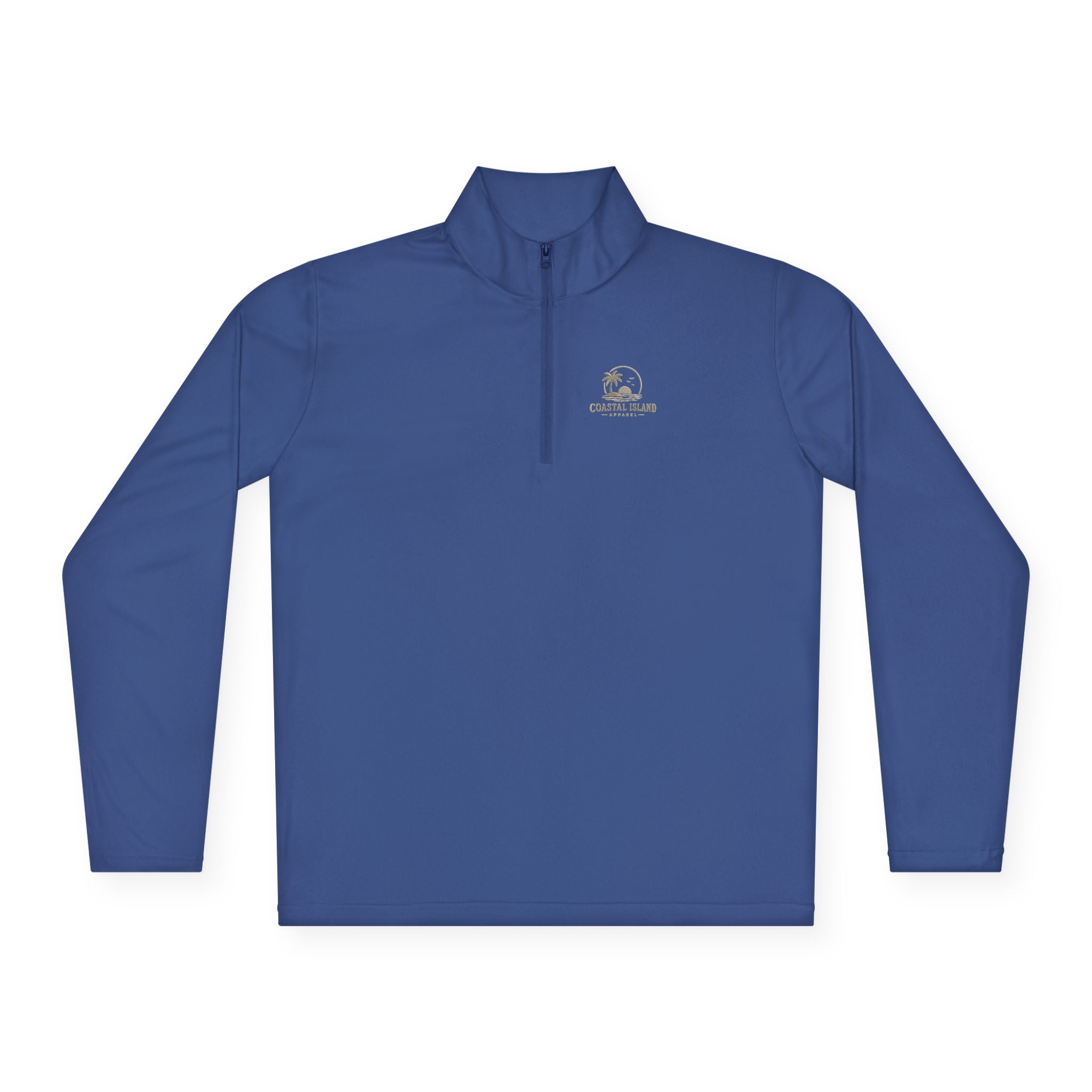 Retro Camper Logo Quarter-Zip Pullover | Small Chest Emblem