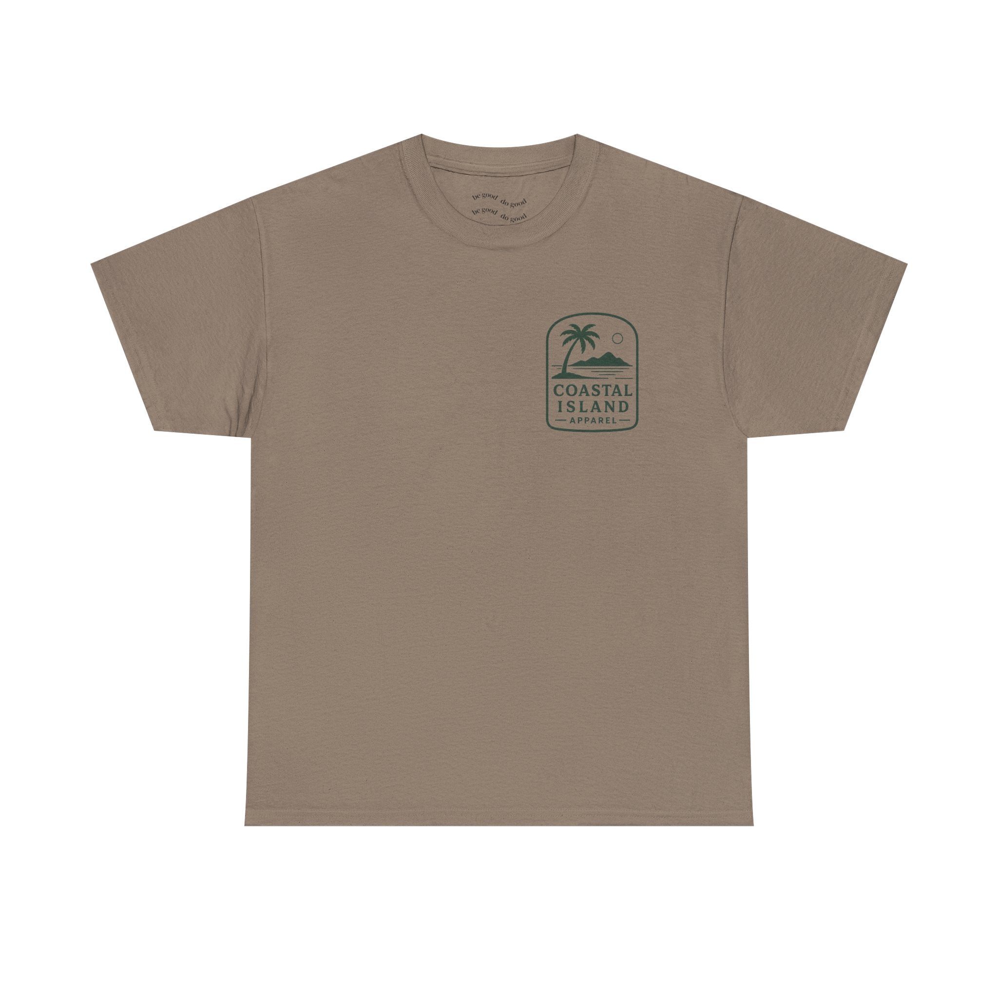 Coastal Island Retriever Logo Tee | Dog Sunset Beach Shirt