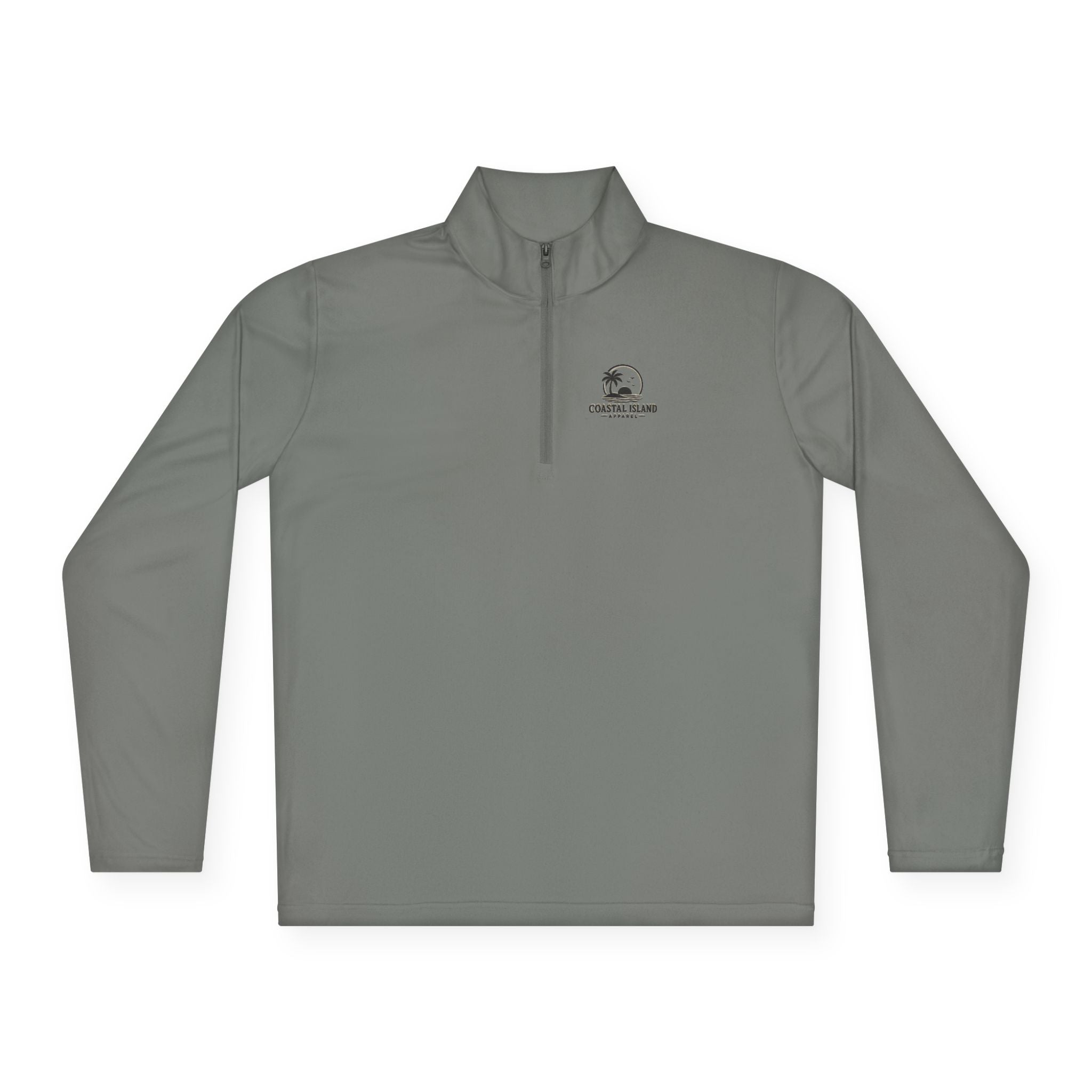 Retro Camper Logo Quarter-Zip Pullover | Small Chest Emblem