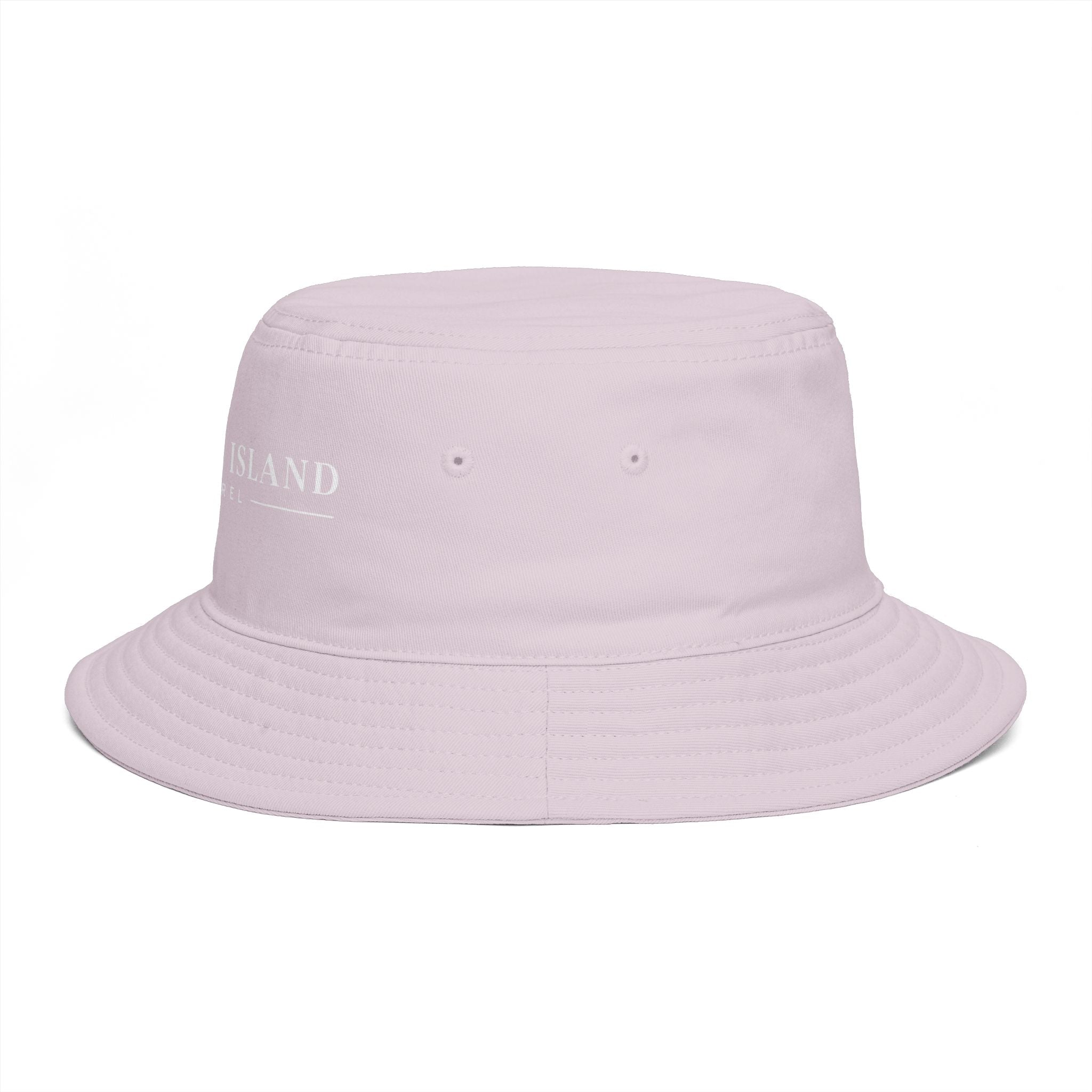 Coastal Island Apparel Bucket Hat - Brown Embroidered Beach Sun Hat