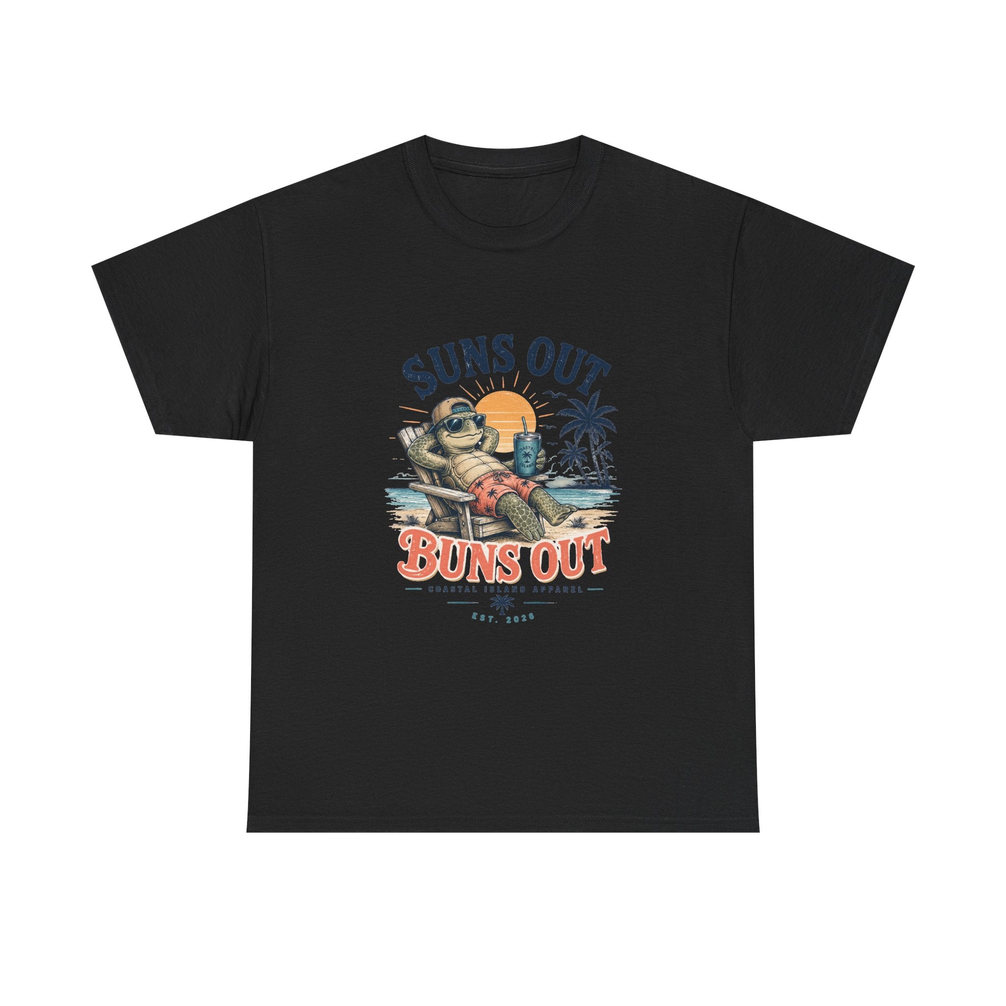 T-Shirt — "Suns Out Buns Out" Beach Graphic Tee