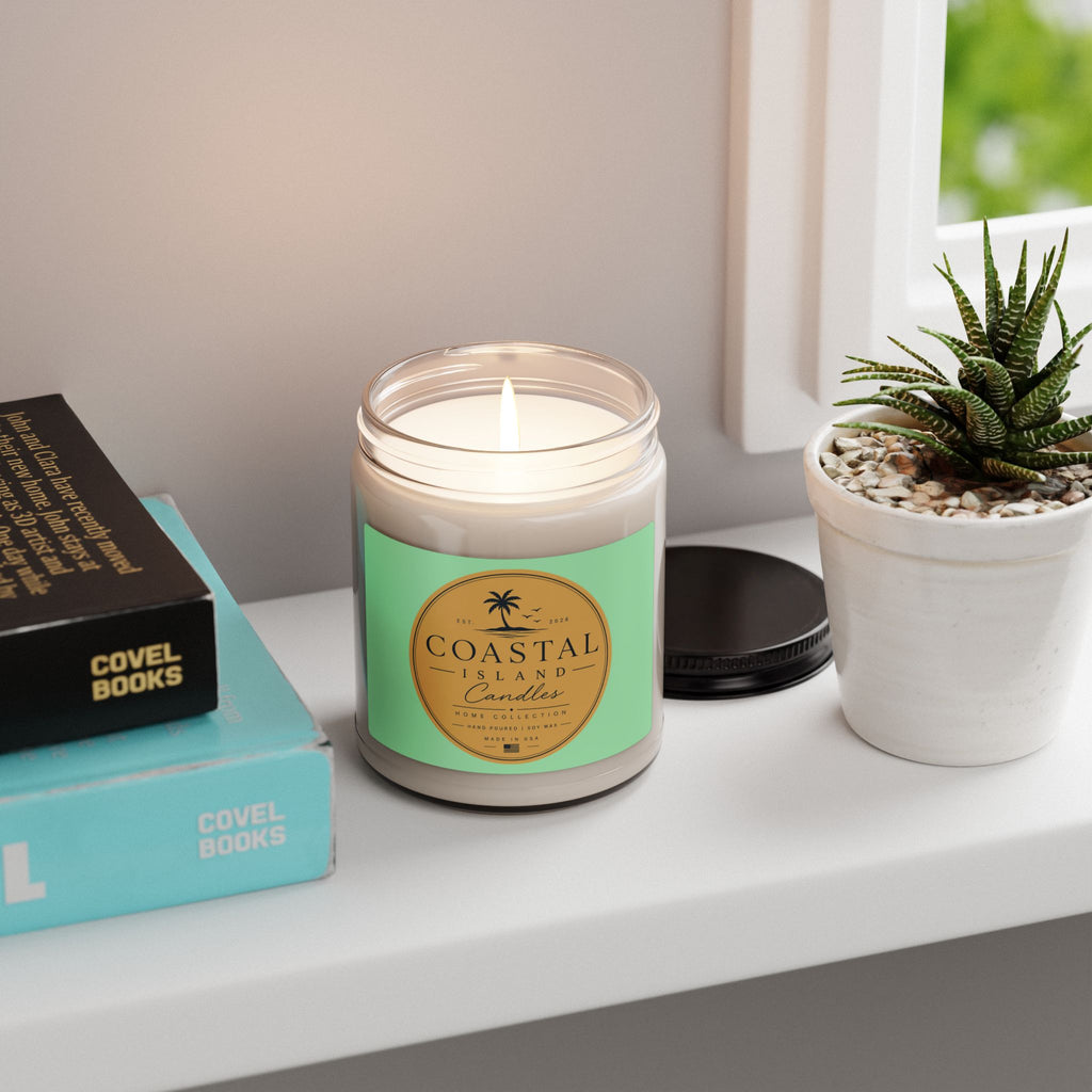 Coastal Island Scented Soy Candle 9oz – Tropical Palm Beach Scent