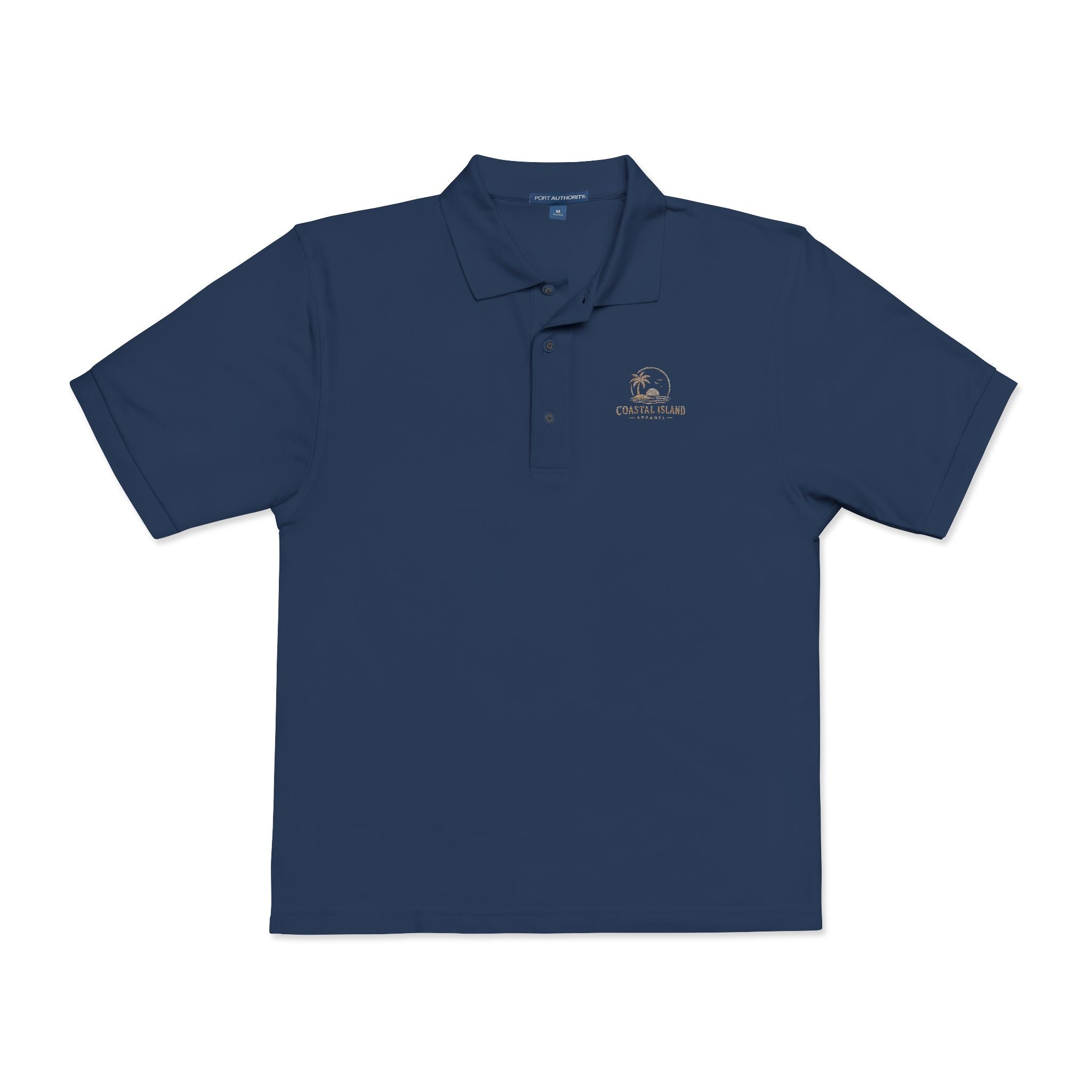 Embroidered Floral Polo Shirt — Subtle Chest Bloom Logo