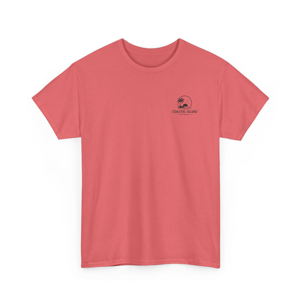 Coastal Island Vintage Car Sunset T-Shirt | Beach Palm Graphic Tee