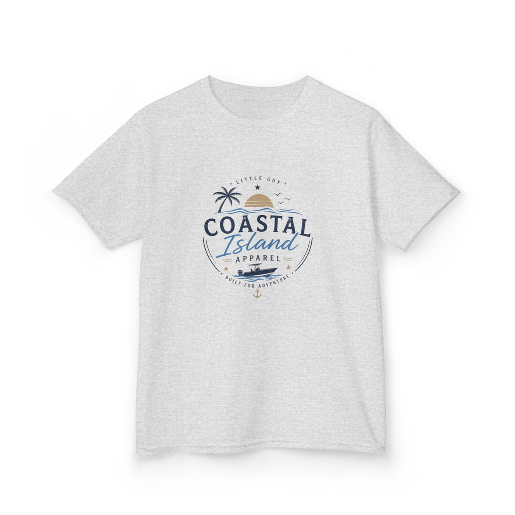 Kids Coastal Island T-Shirt — Beach Palm Tree Tee
