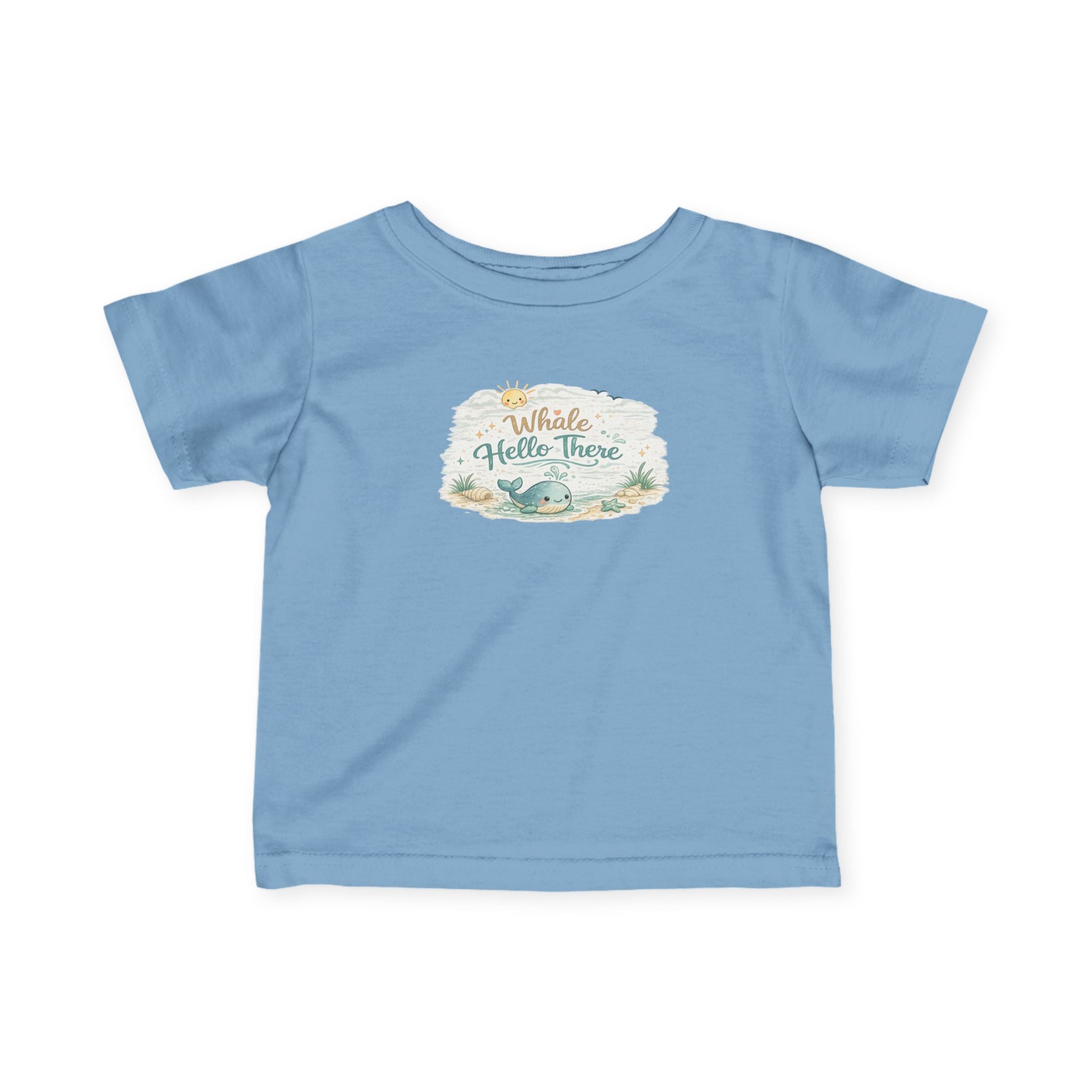 Infant Tee - "Whale Hello There" Cute Nautical Baby Shirt