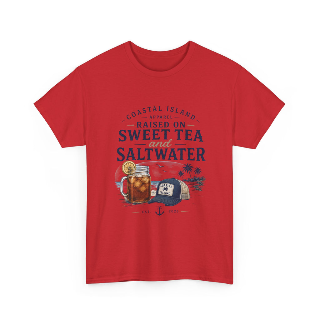 Raised on Sweet Tea and Saltwater T-Shirt — Coastal Island Tee