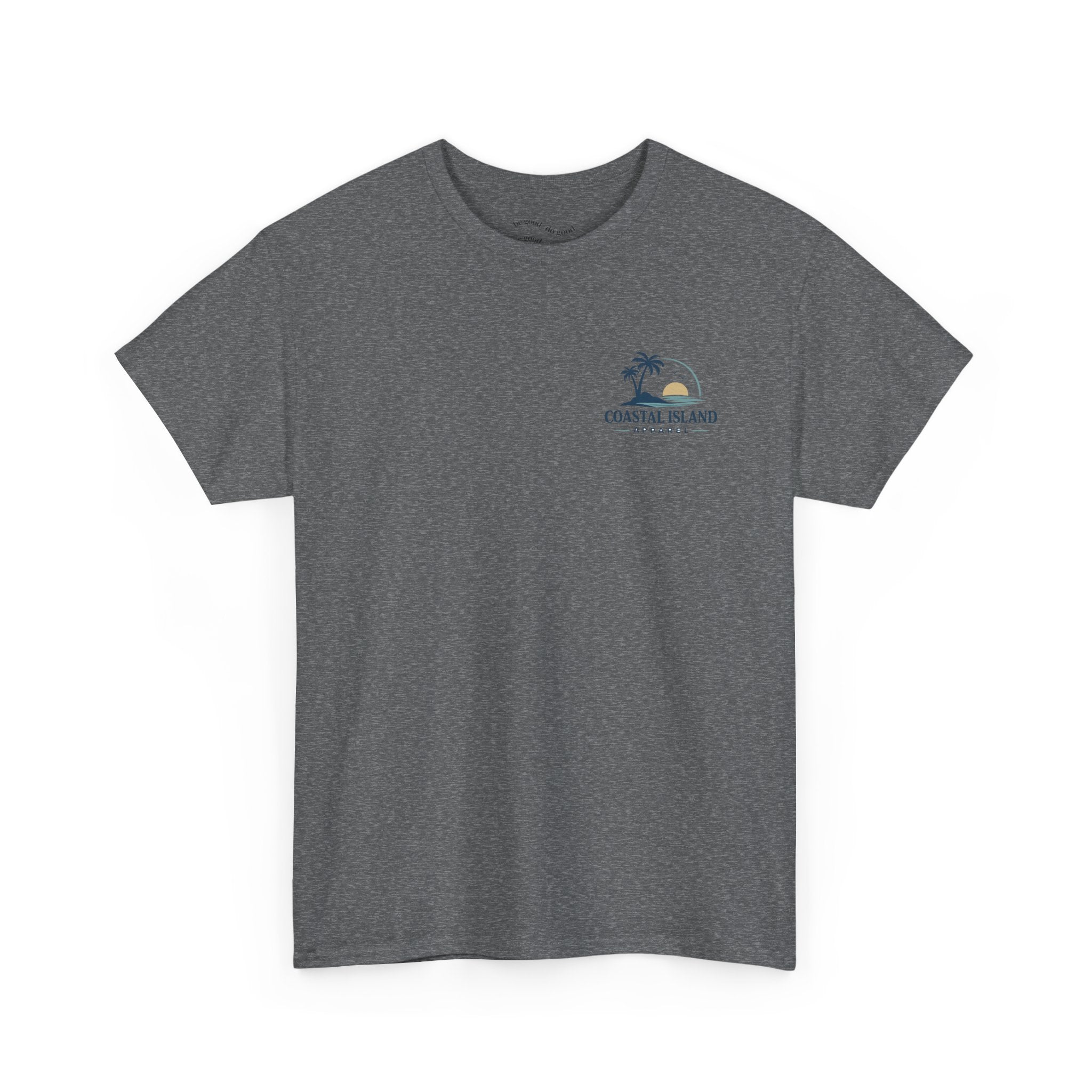 Coastal Island Sunset Beach T-Shirt | Palm Tree Ocean Graphic Tee