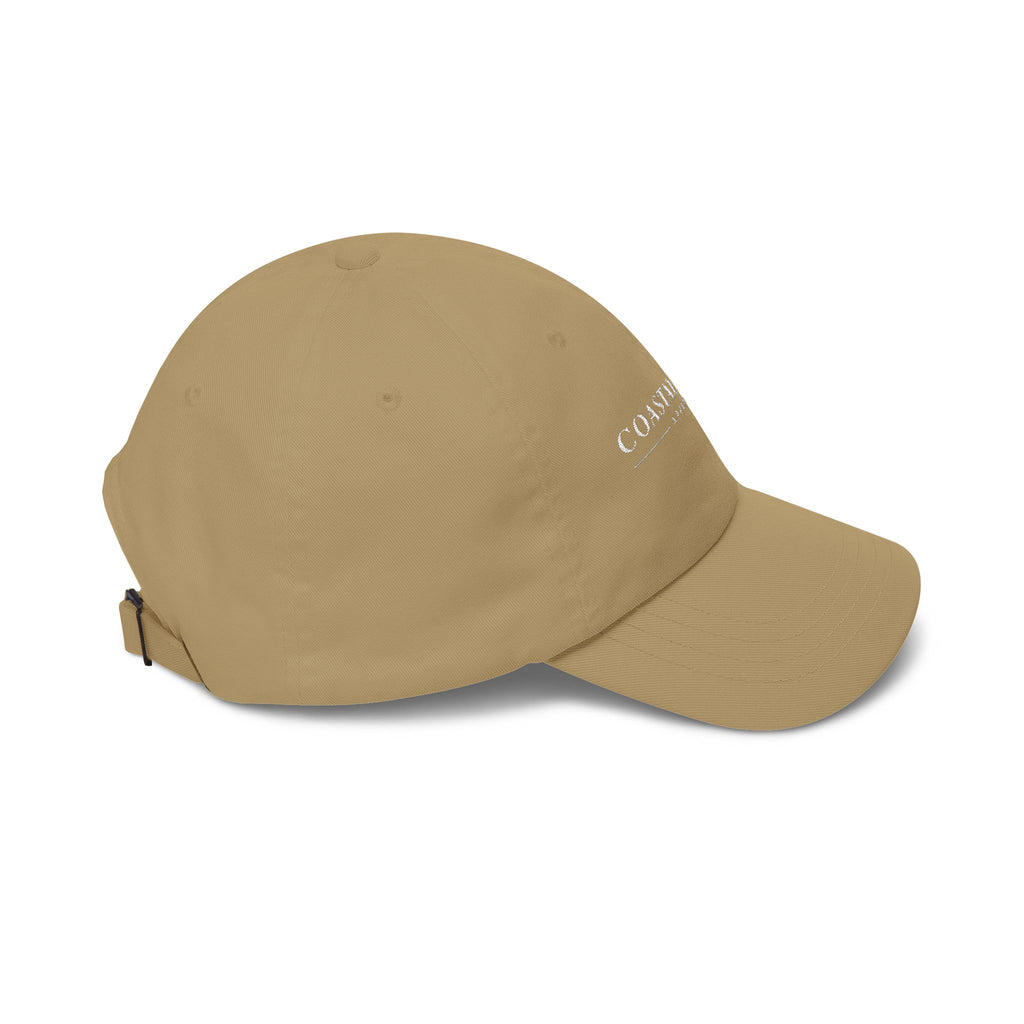 Coastal Island Apparel embroidered logo Dad Cap | white baseball hat