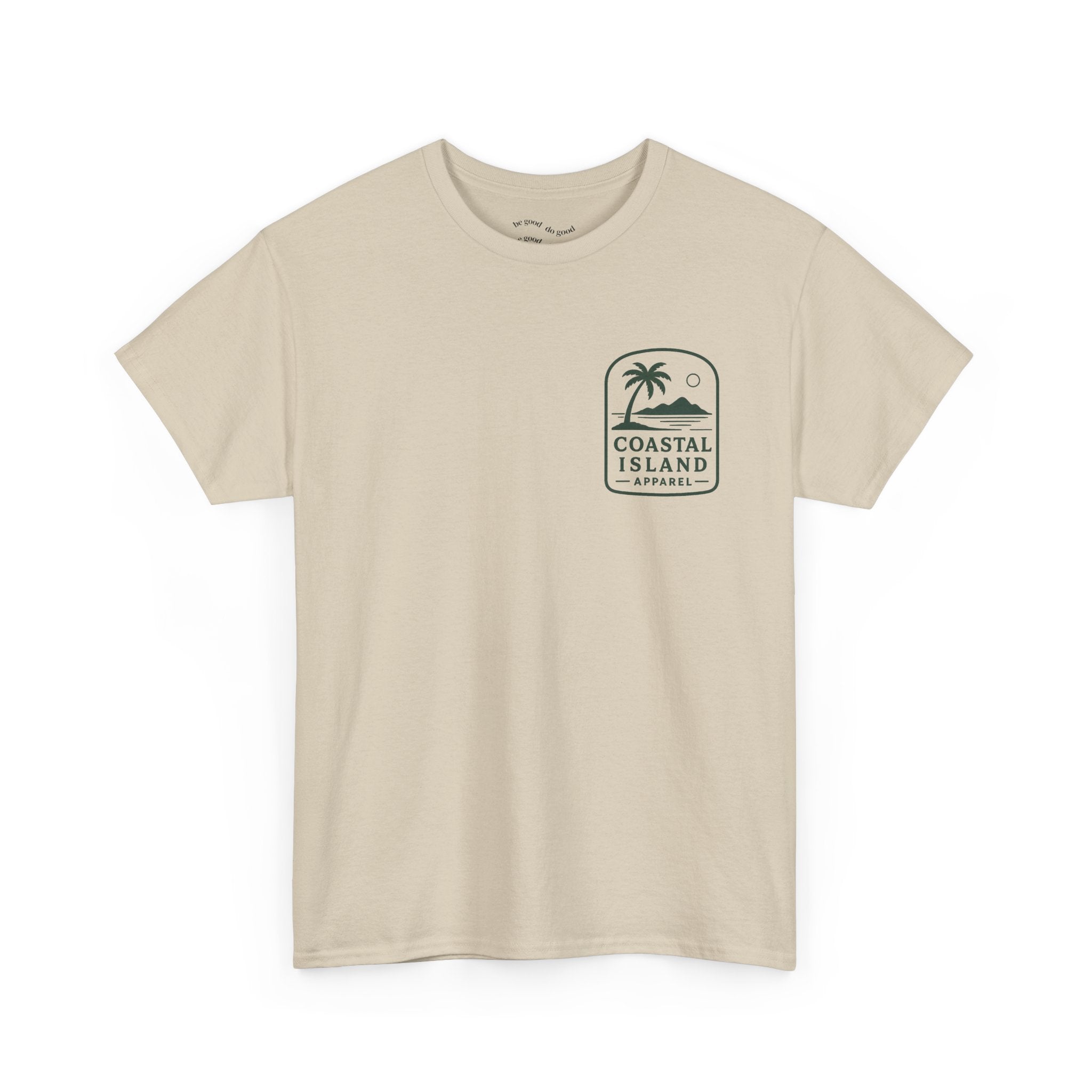 Coastal Island Retriever Logo Tee | Dog Sunset Beach Shirt