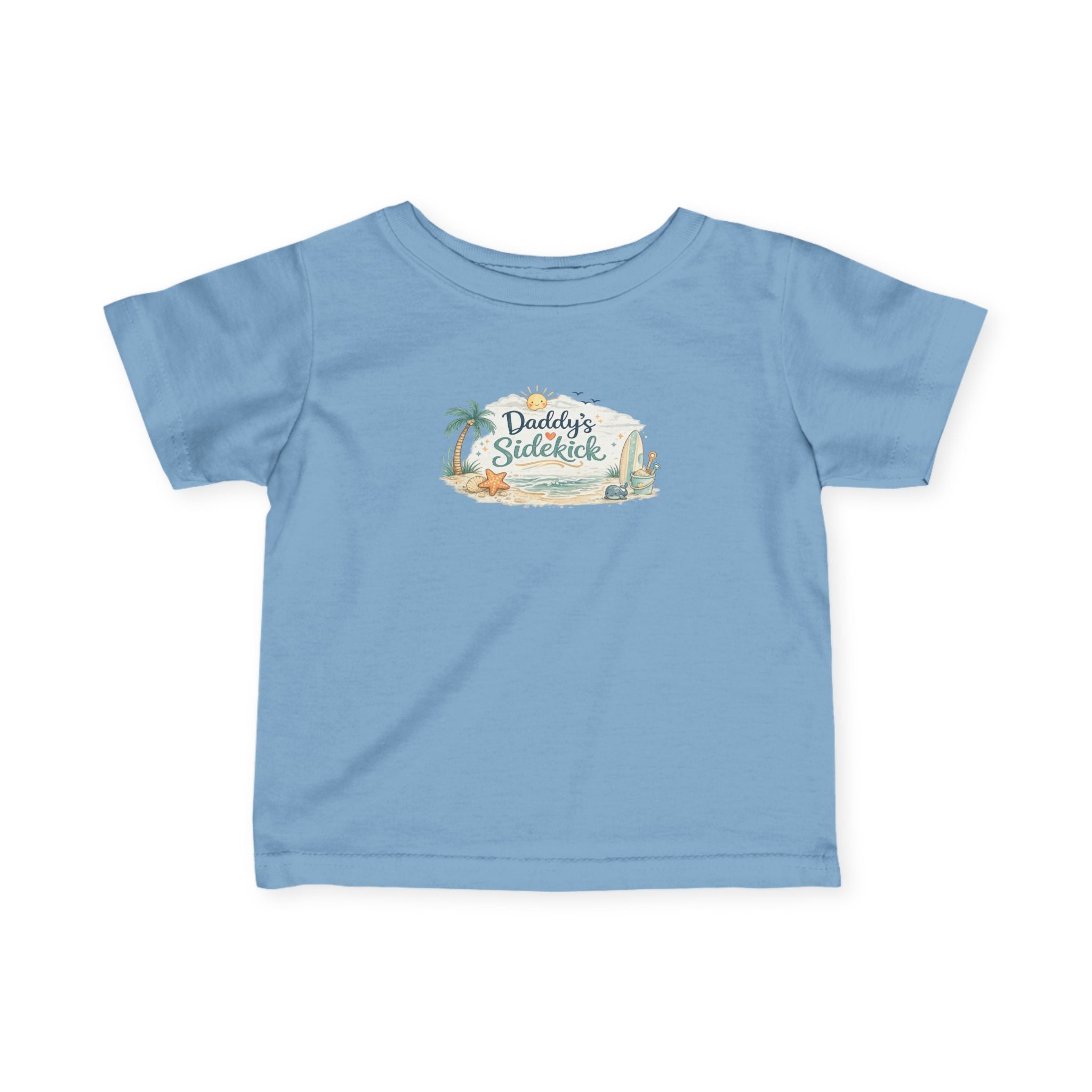 Infant Tee — "Daddy's Sidekick" Tropical Baby Shirt