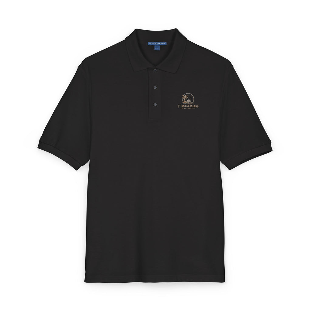 Embroidered Floral Polo Shirt — Subtle Chest Bloom Logo