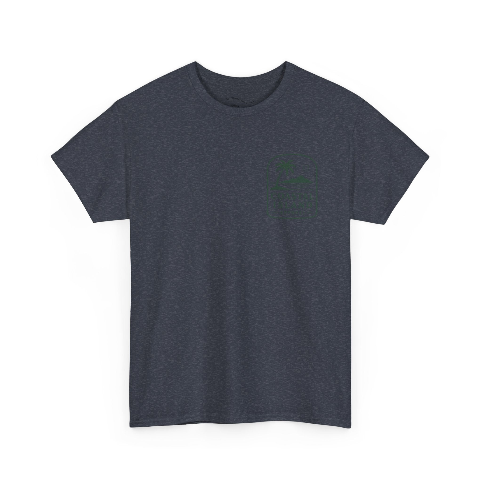 Coastal Island Retriever Logo Tee | Dog Sunset Beach Shirt