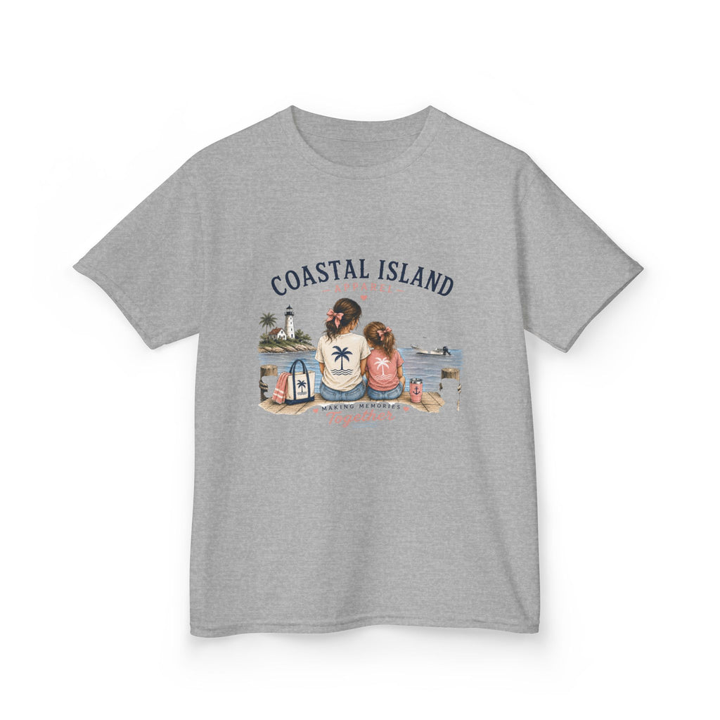 Coastal Island Kids Tee – Mom and Daughter Beach Graphic Shirt