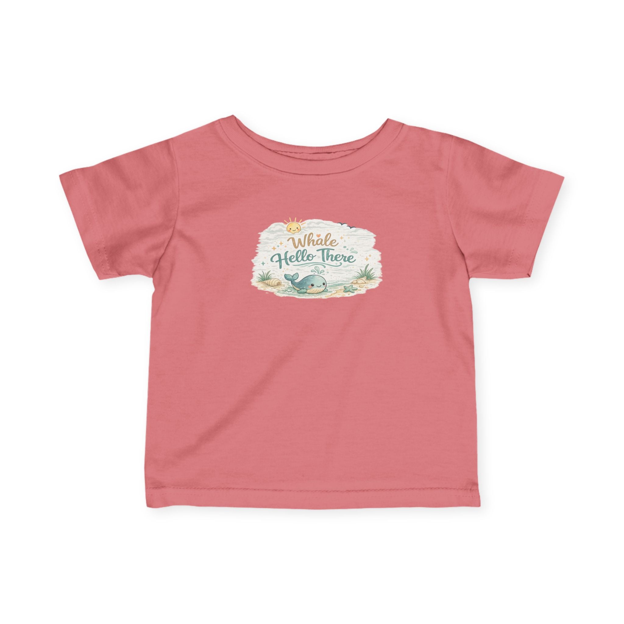 Infant Tee - "Whale Hello There" Cute Nautical Baby Shirt