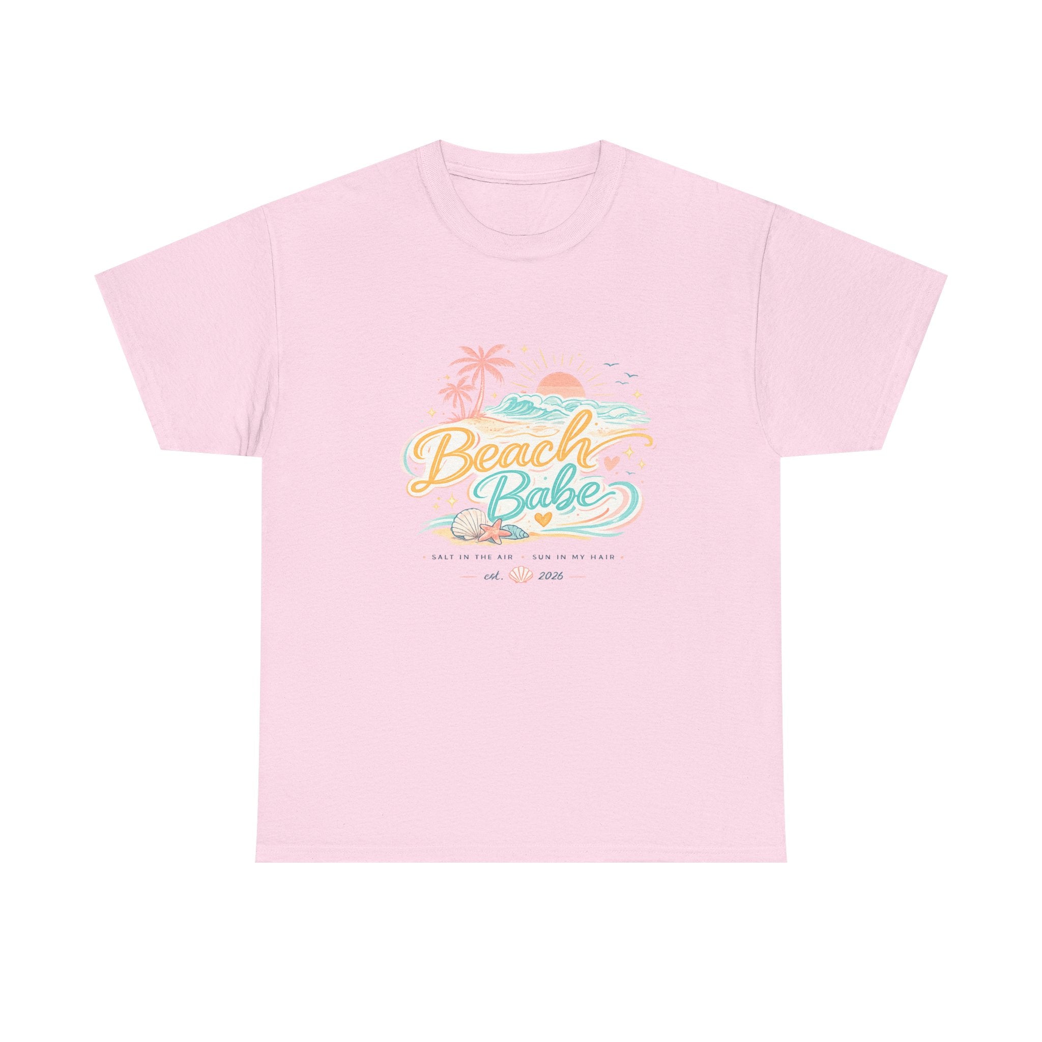 Beach Babe T-Shirt — Pastel Tropical Summer Tee
