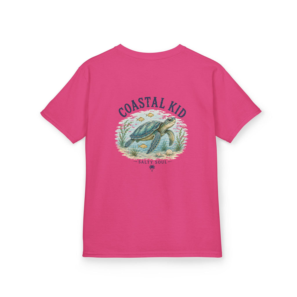 Coastal Kid Kids Tee — Vintage Sea Turtle Beach Shirt